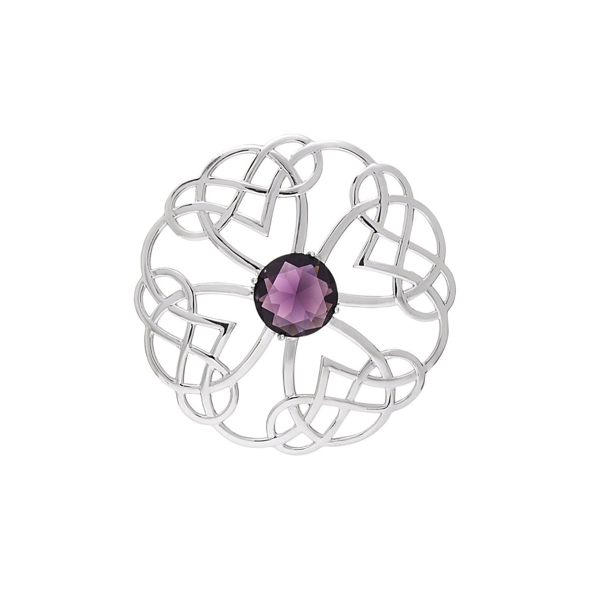 Pure Silver Scottish Knot Brooch - LonaScott