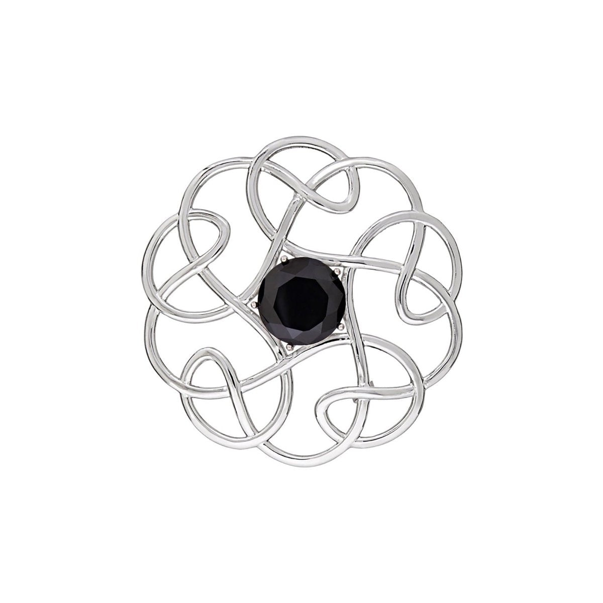 Pure Silver Scottish Knot Brooch - LonaScott