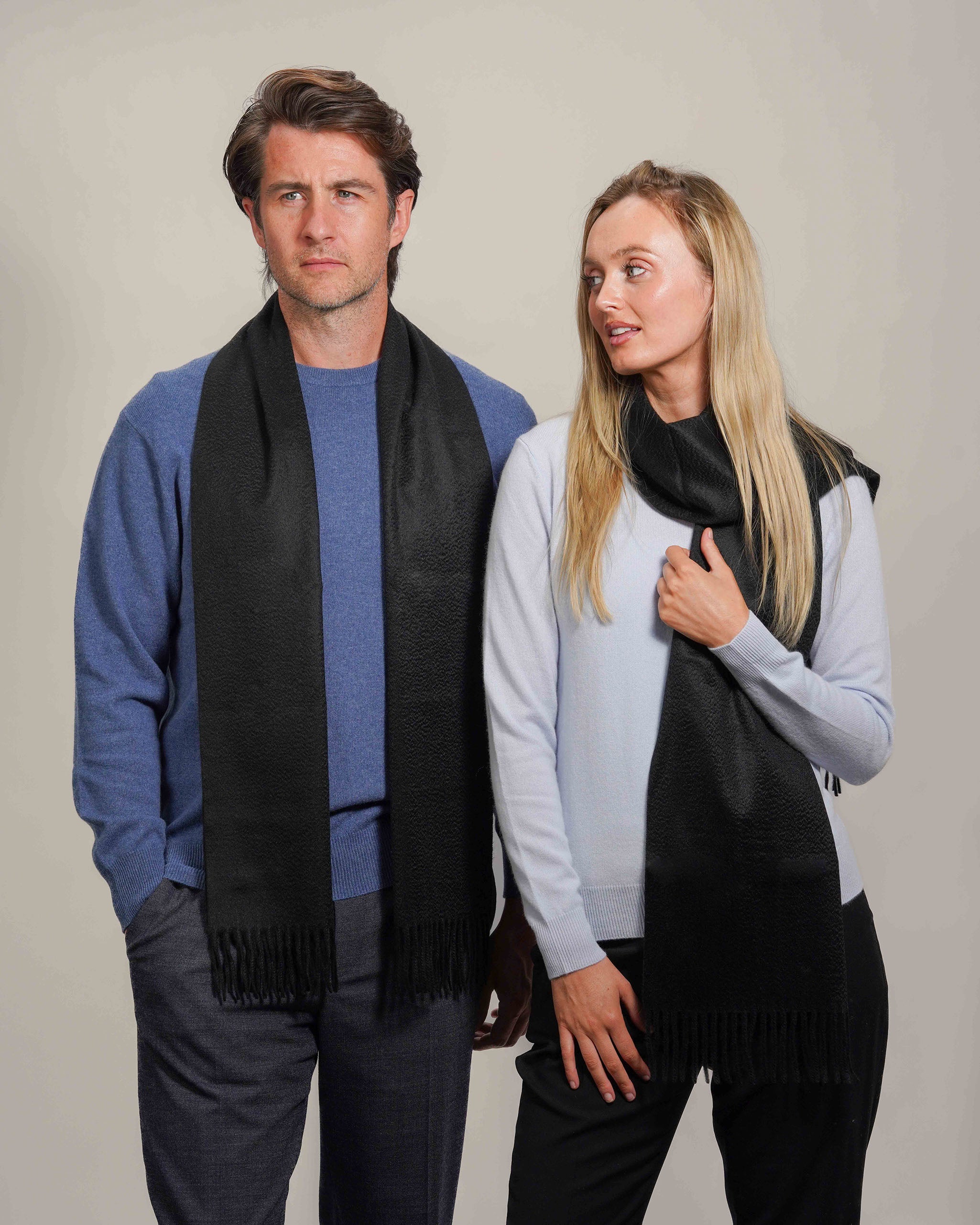 Pure Cashmere Plain Scarf