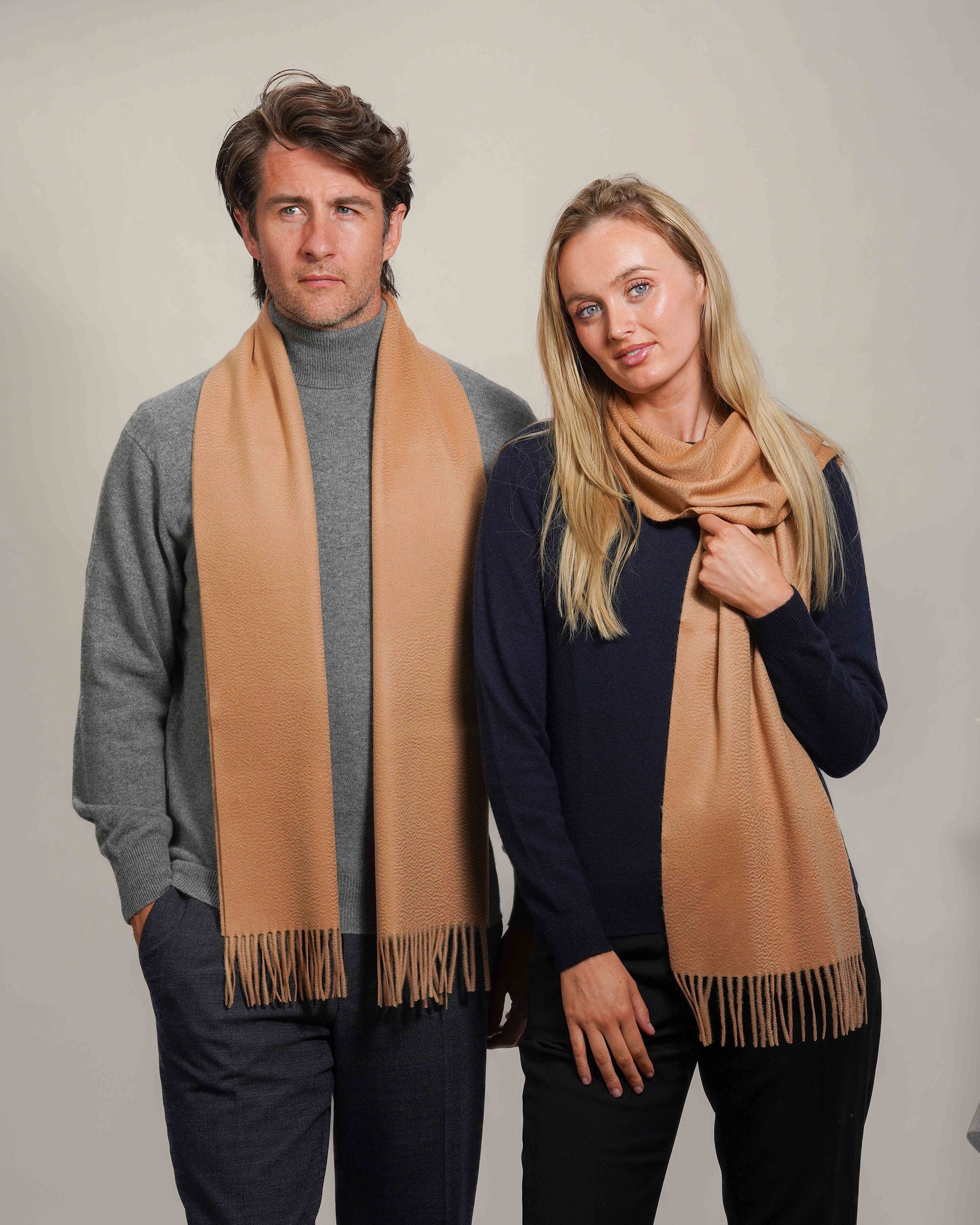 Pure Cashmere Plain Scarf