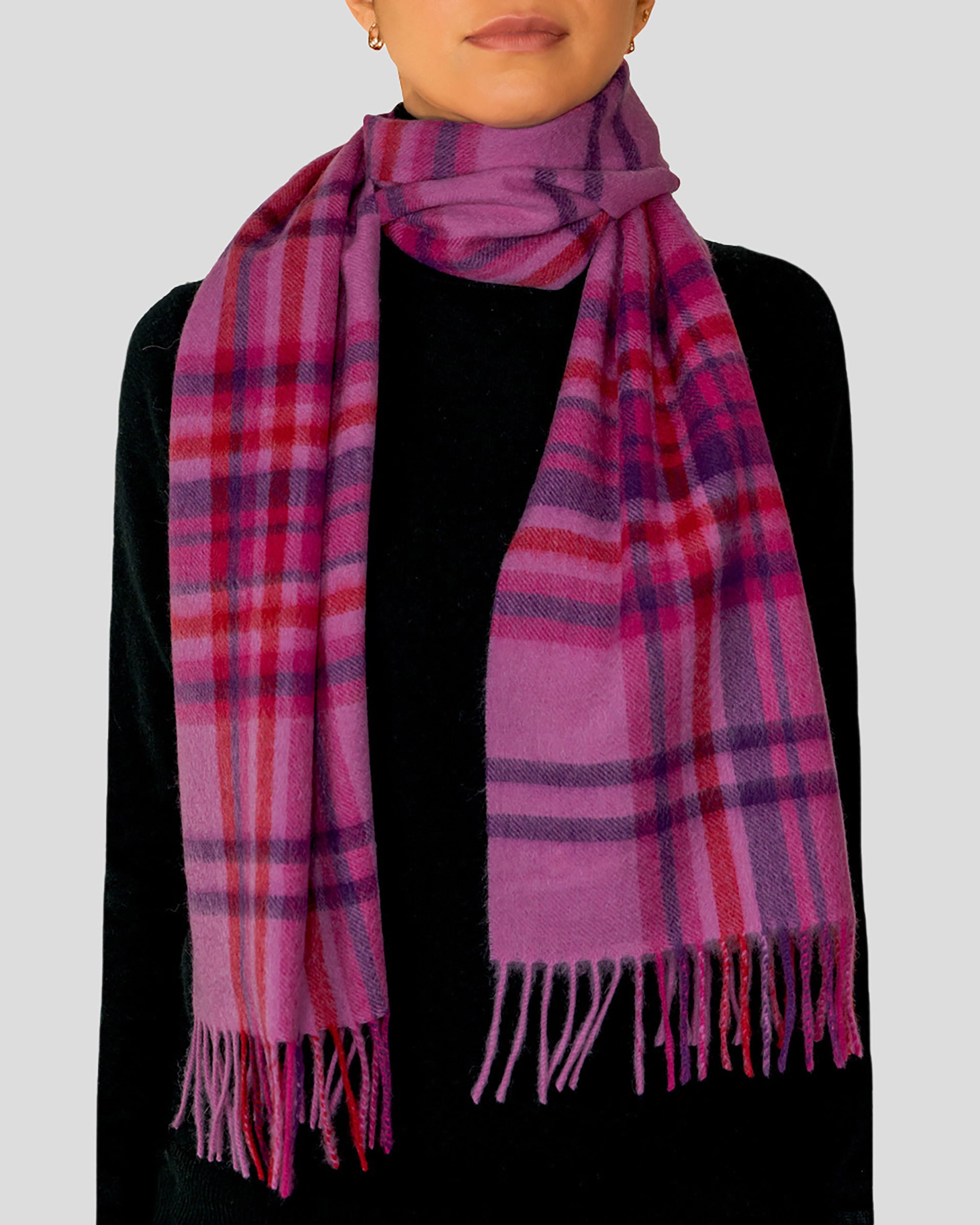 Pure Lambswool Tartan Scarf
