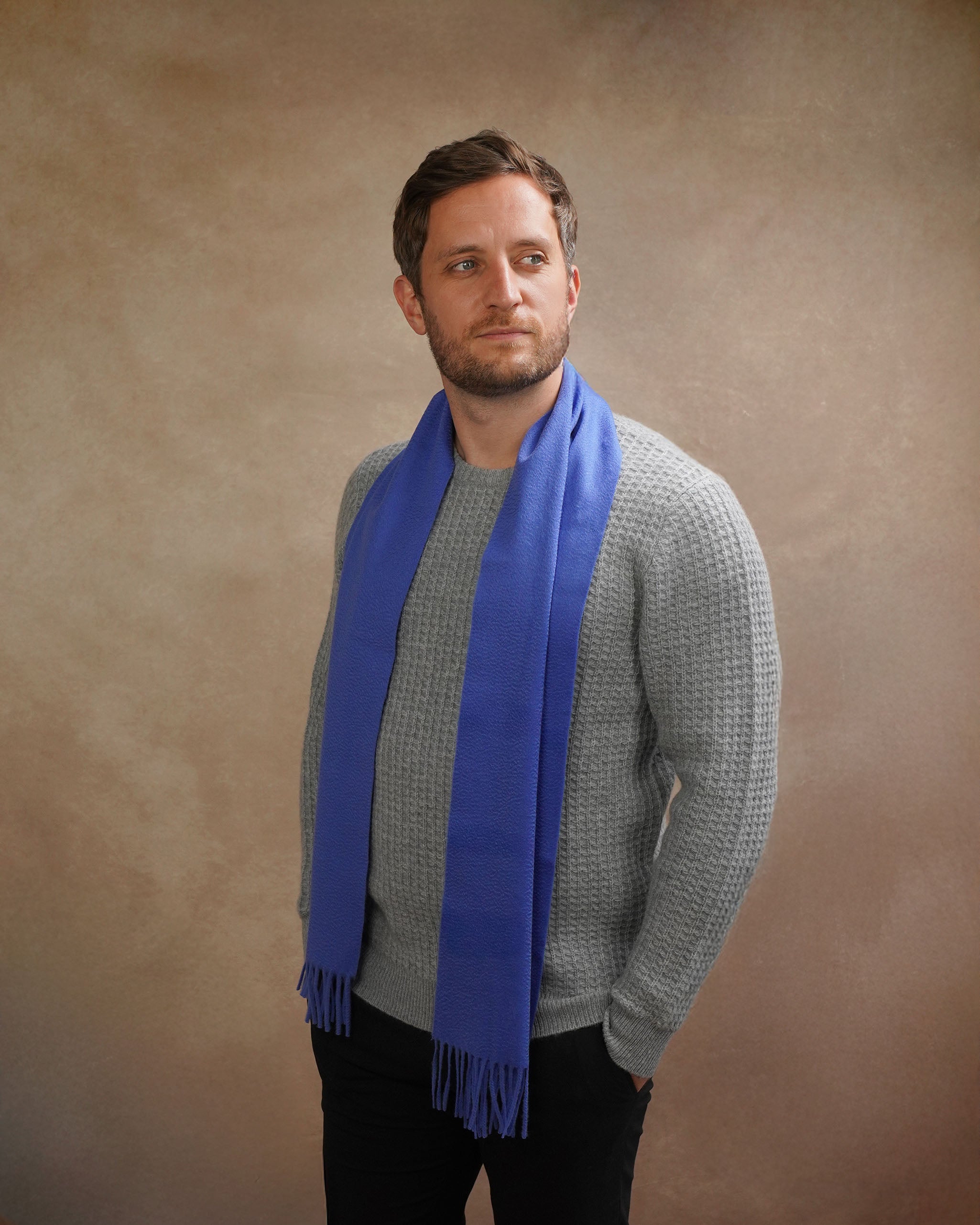 Pure Cashmere Plain Scarf