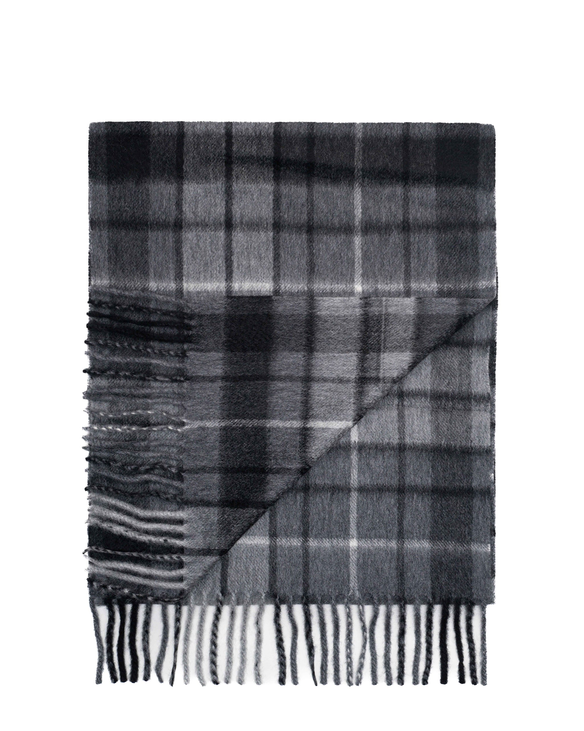 Pure Cashmere Tartan Scarf