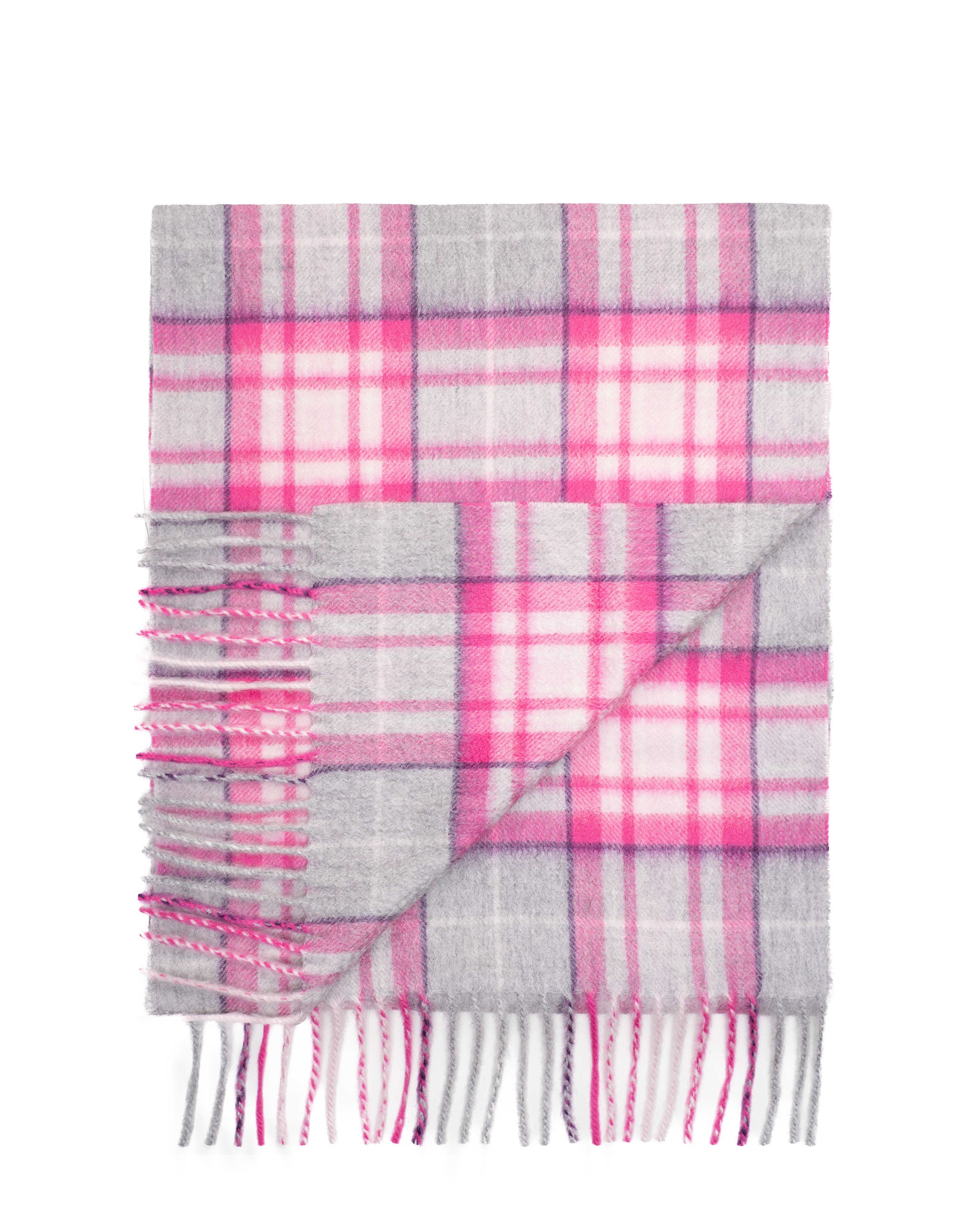 Pure Cashmere Tartan Scarf