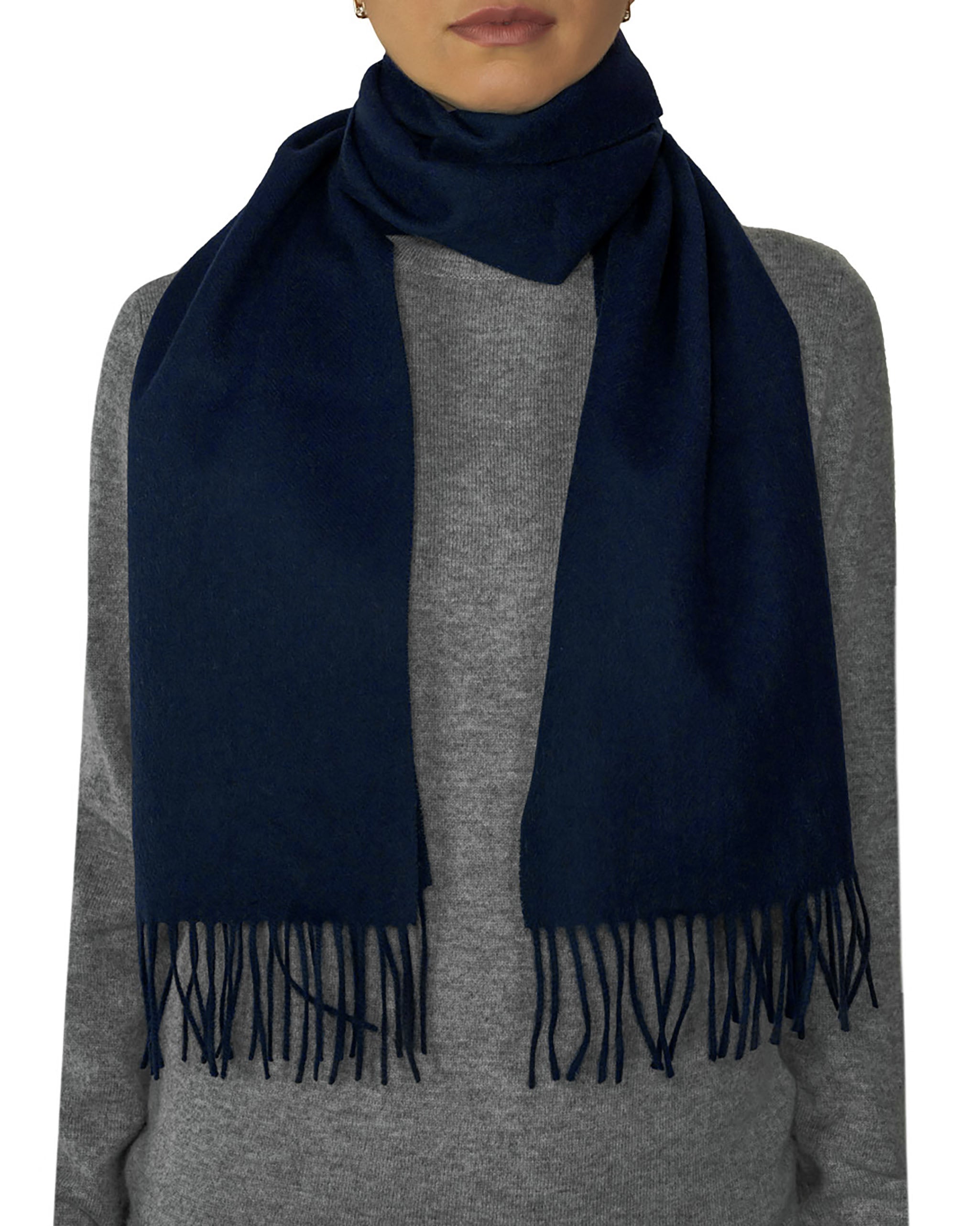 Pure Lambswool Plain Scarf