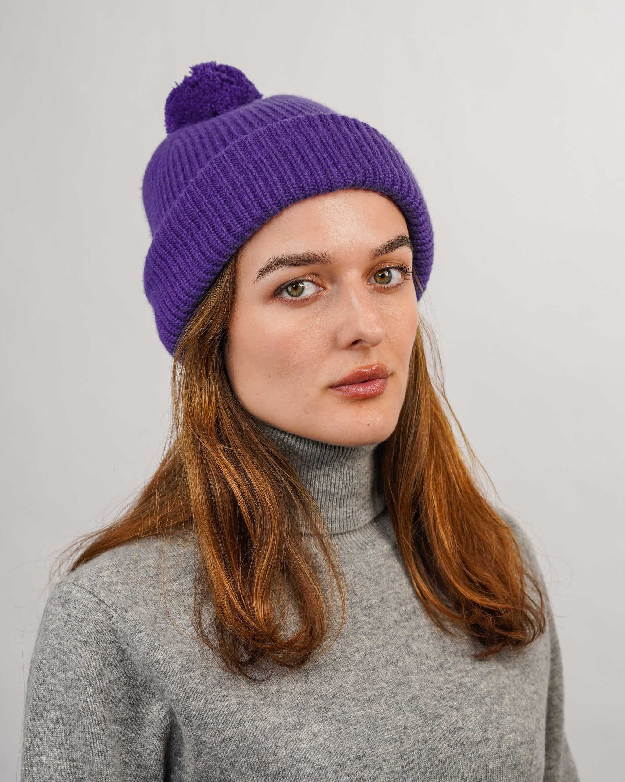 Pure Cashmere Bobble Hat