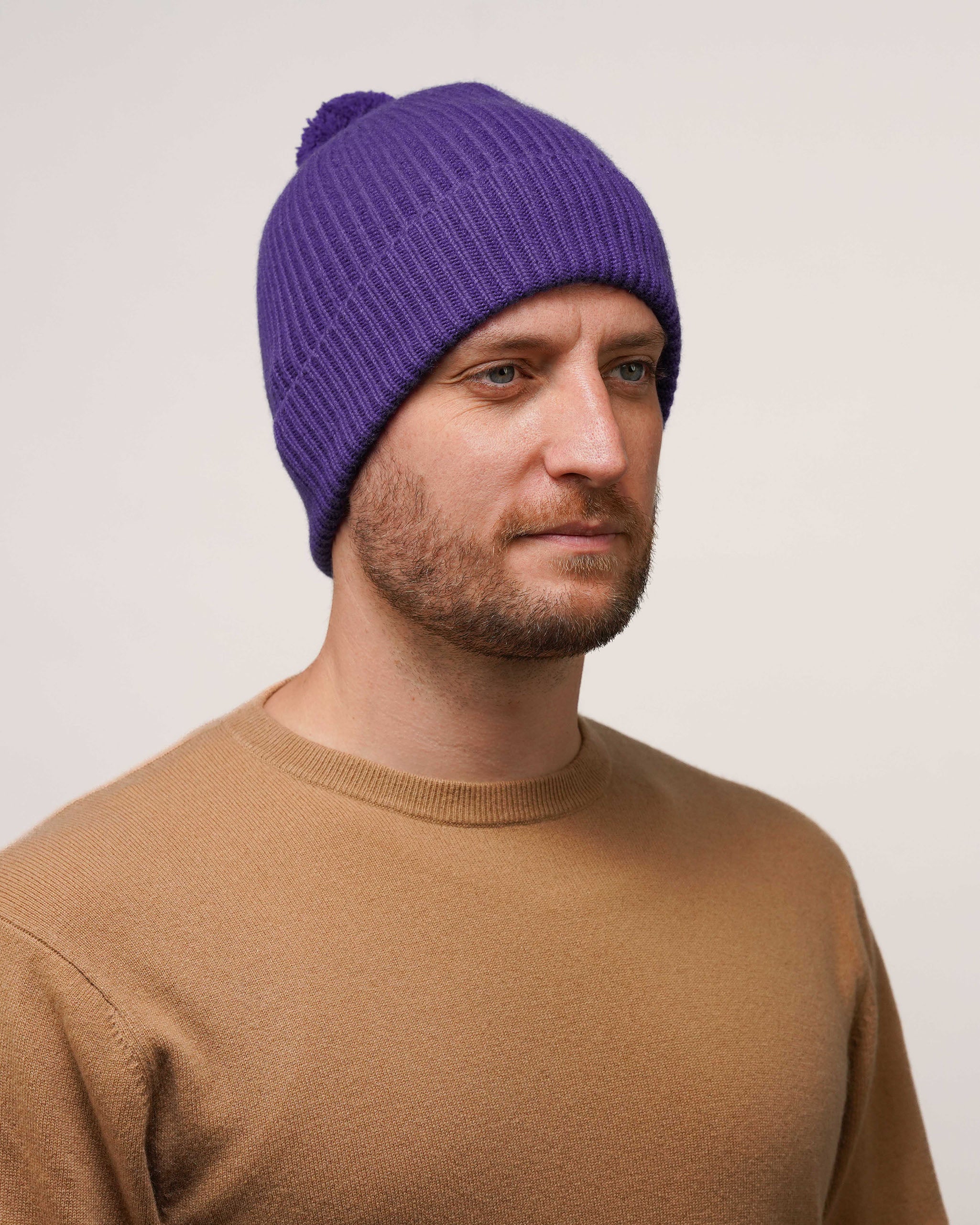 Pure Cashmere Bobble Hat