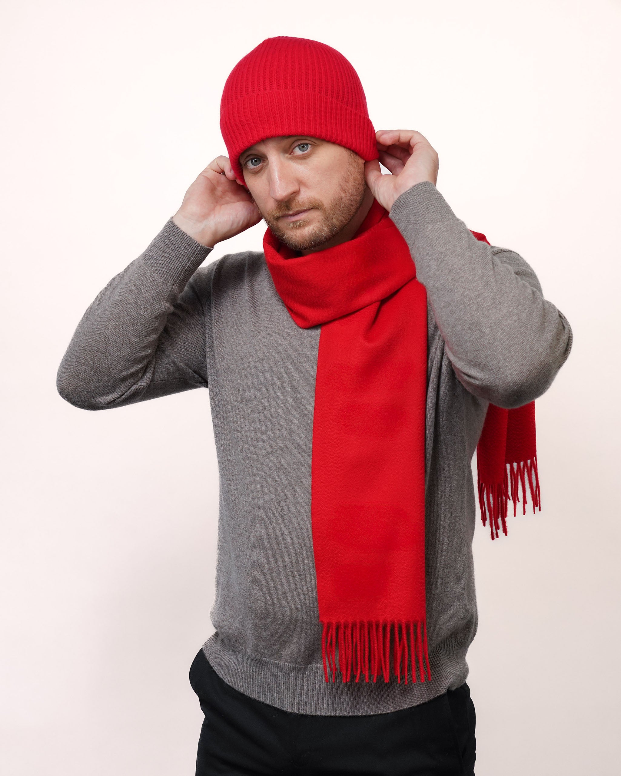 Pure Cashmere Plain Scarf