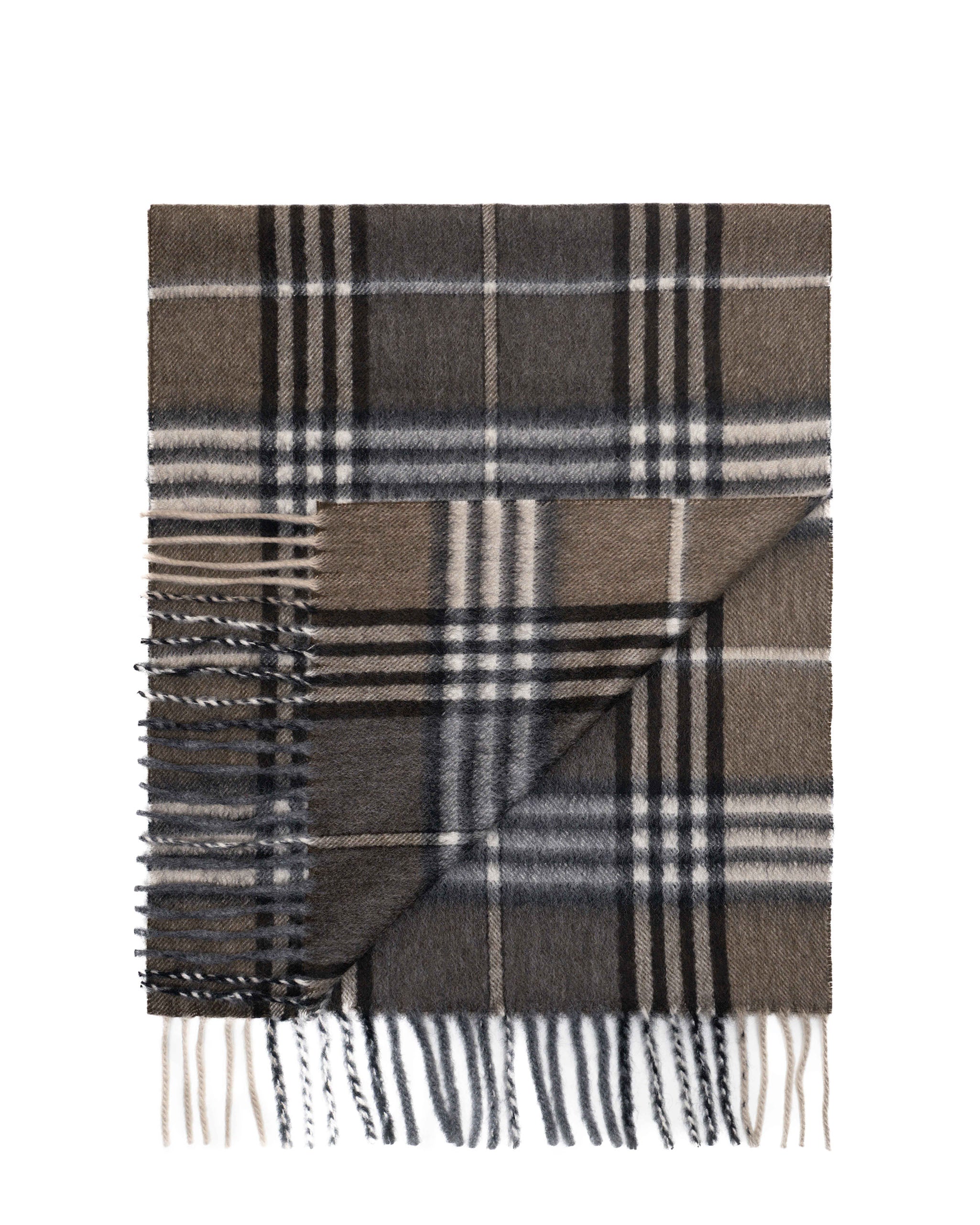 Pure Cashmere Tartan Scarf