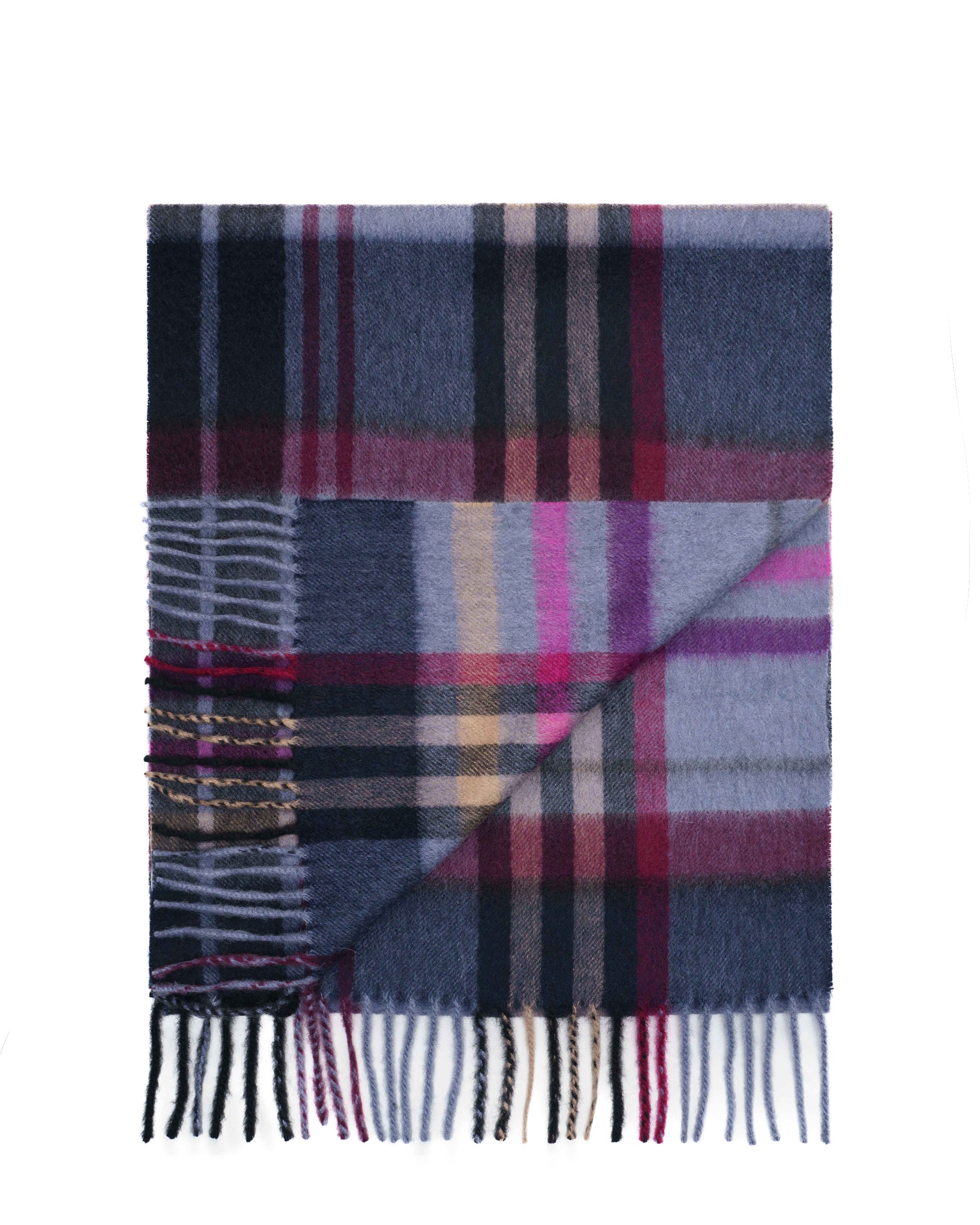 Pure Cashmere Tartan Scarf