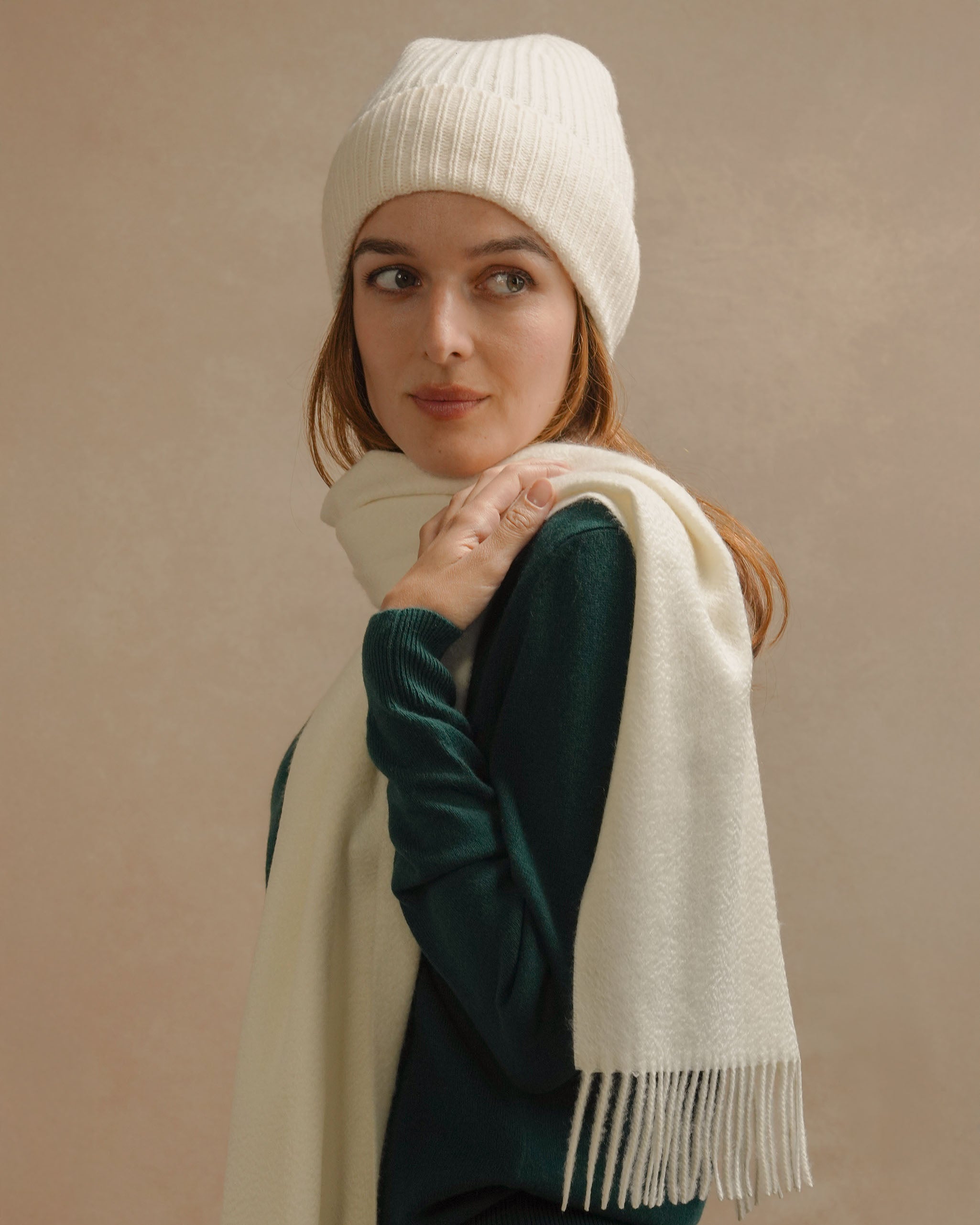Pure Cashmere Plain Scarf