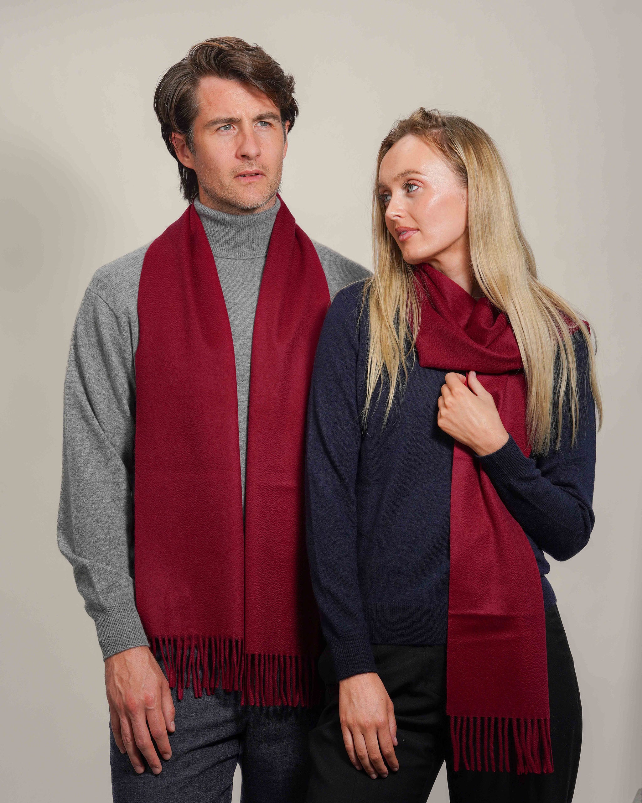 Pure Cashmere Plain Scarf
