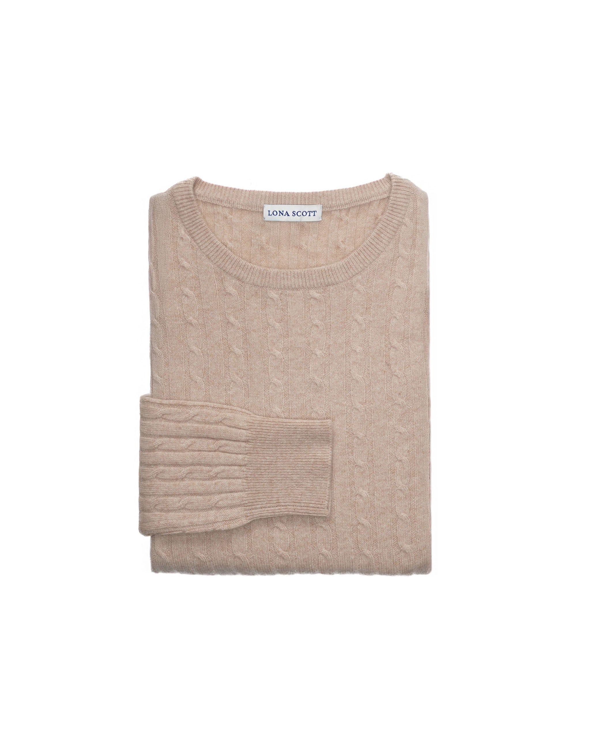 Women's Cashmere Cable Round-Neck Jumper
