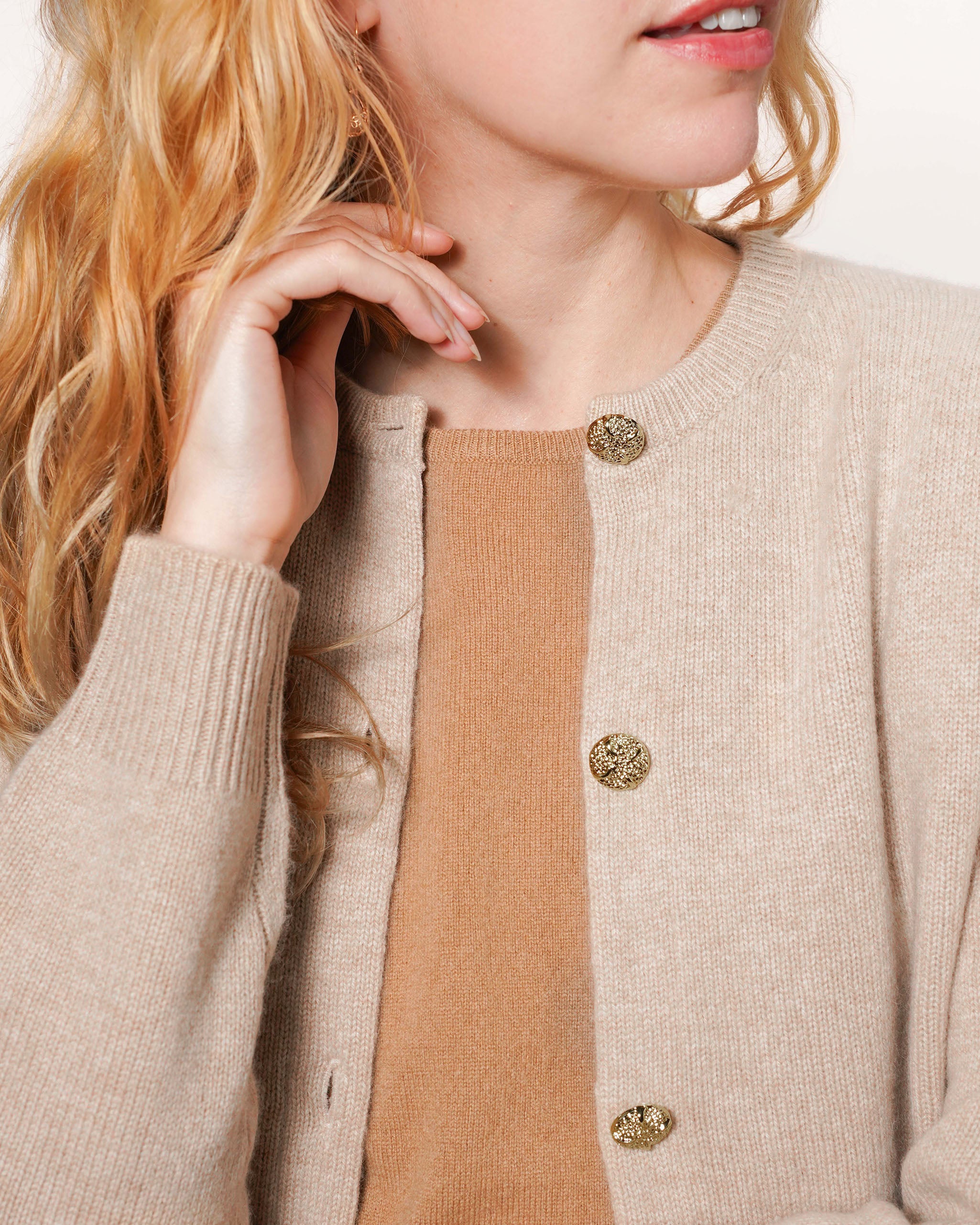 Women's Cashmere Golfer Cardigan