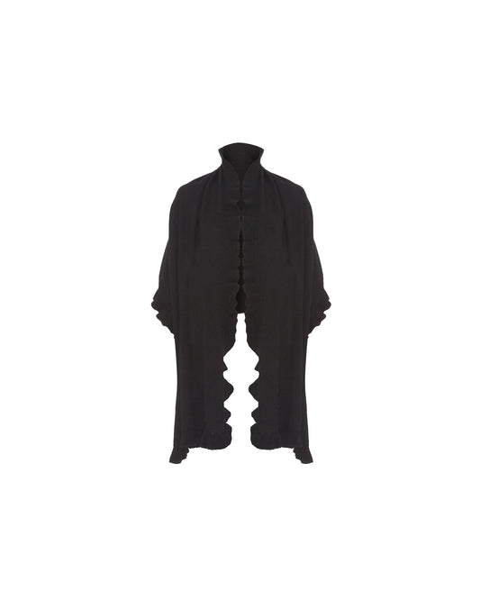 Pure Cashmere Frilly Wrap