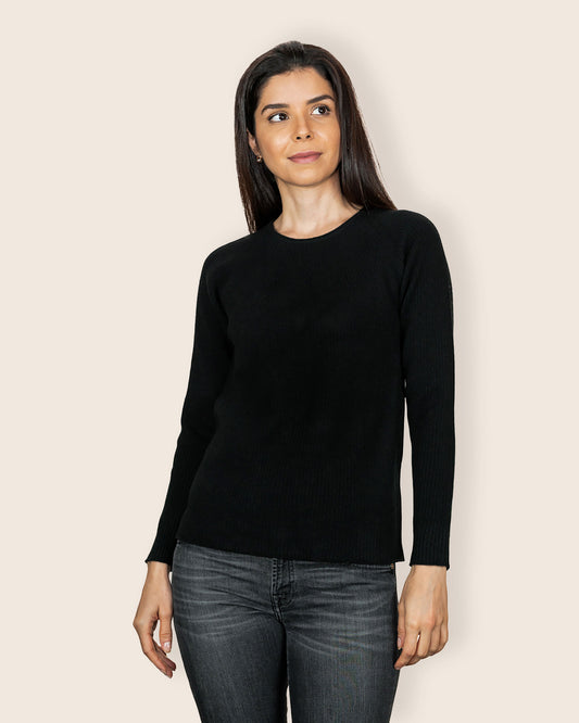 Women's Cashmere Ribbed Jumper