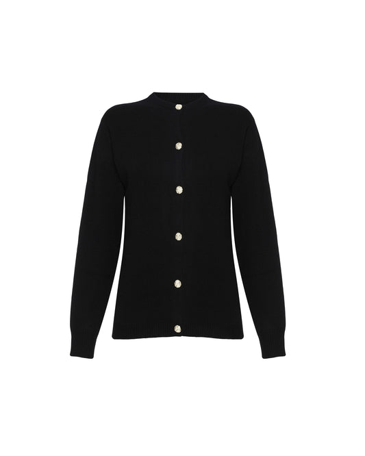 Women's Cashmere Golfer Cardigan