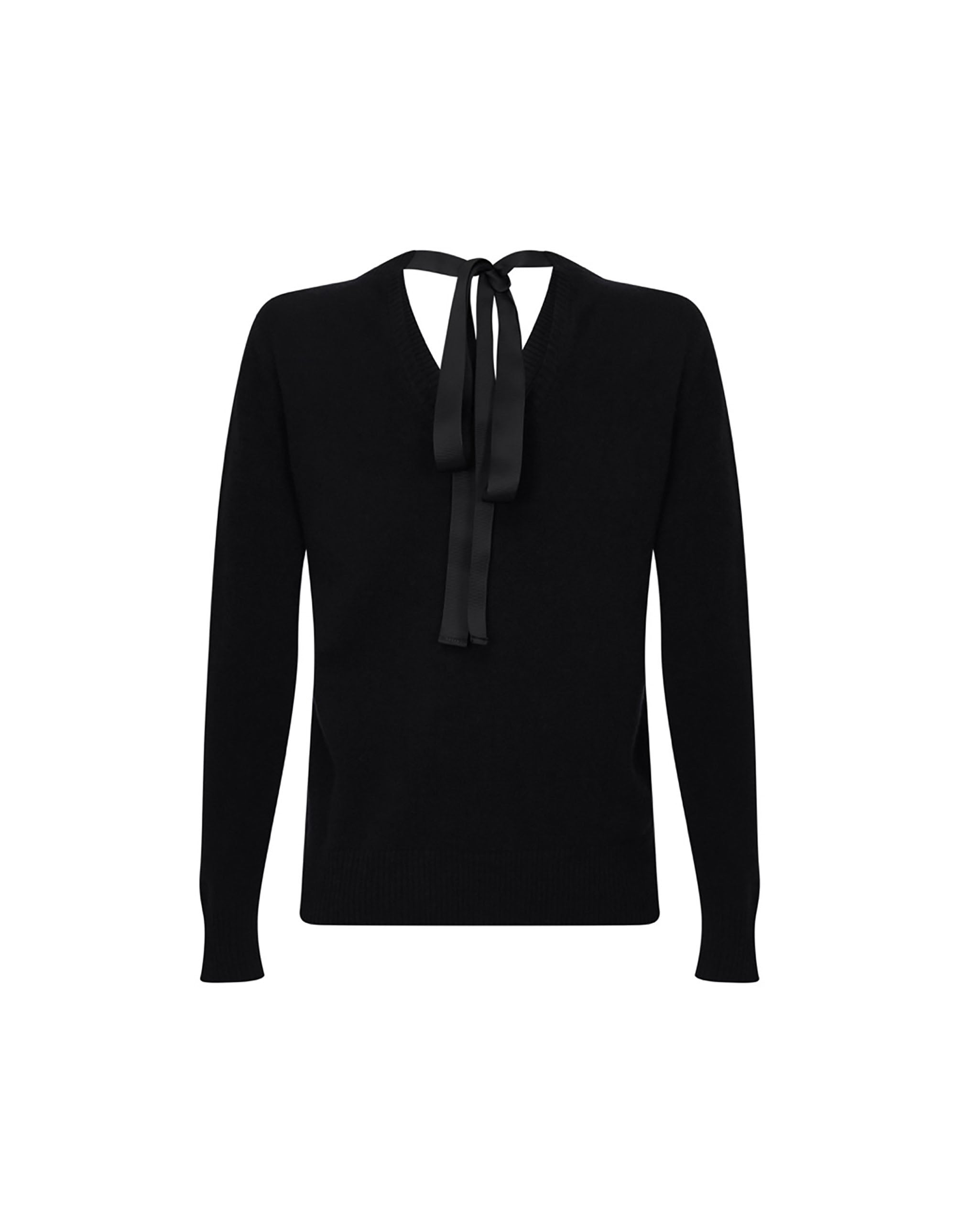 Women's Cashmere Ribbon-Neck Jumper