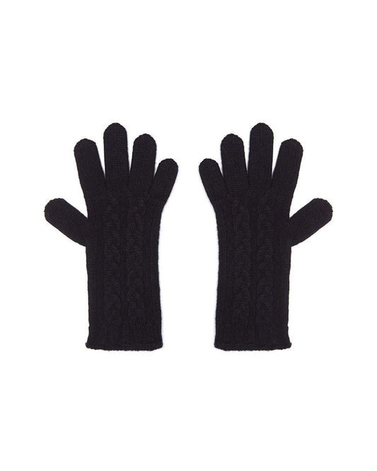 Women's Pure Cashmere Cable Gloves