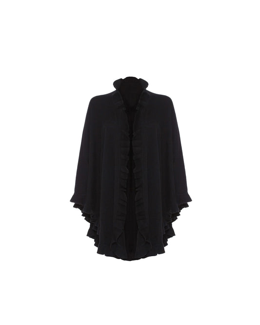 Lambswool Frilly Cape