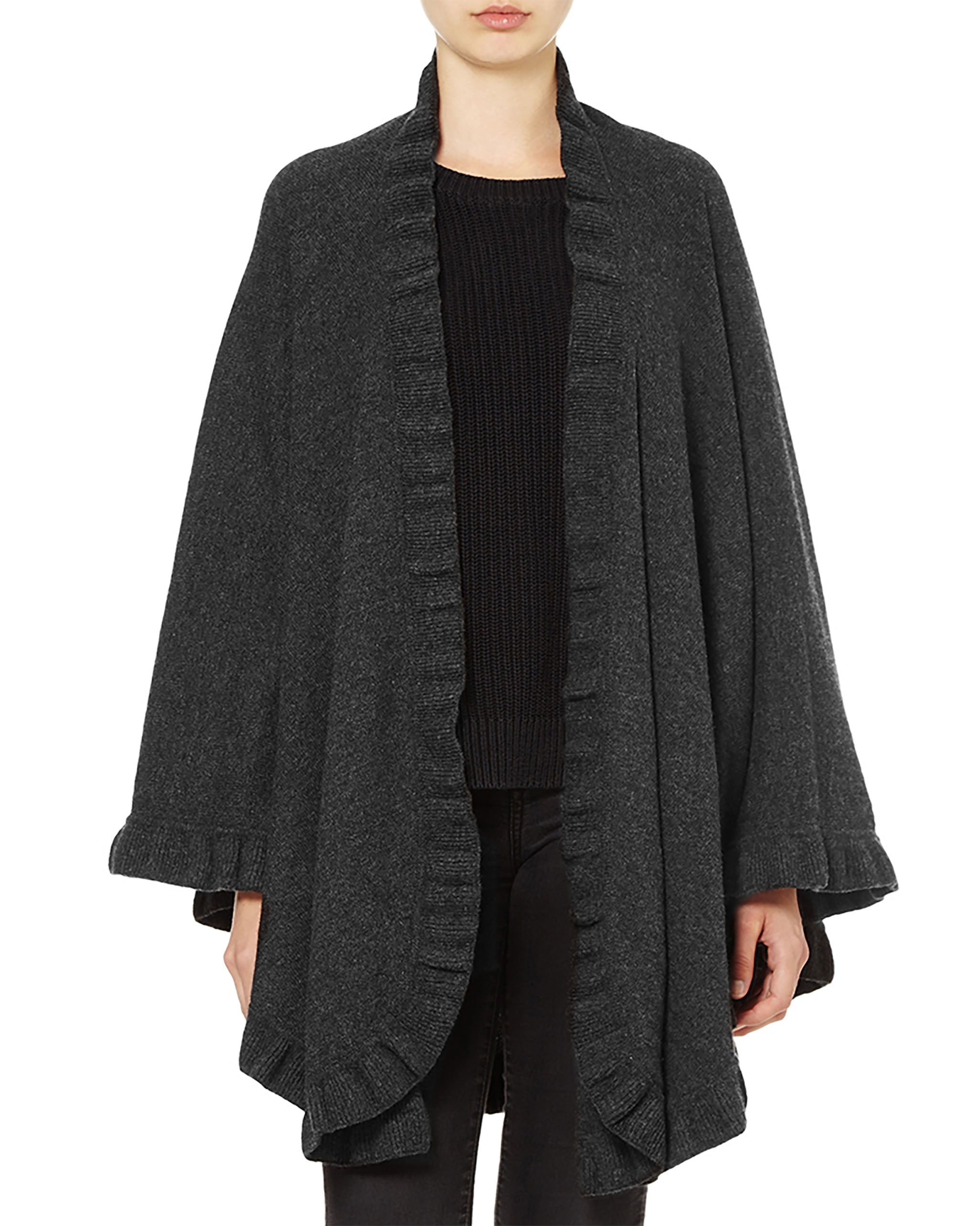 Lambswool Frilly Cape