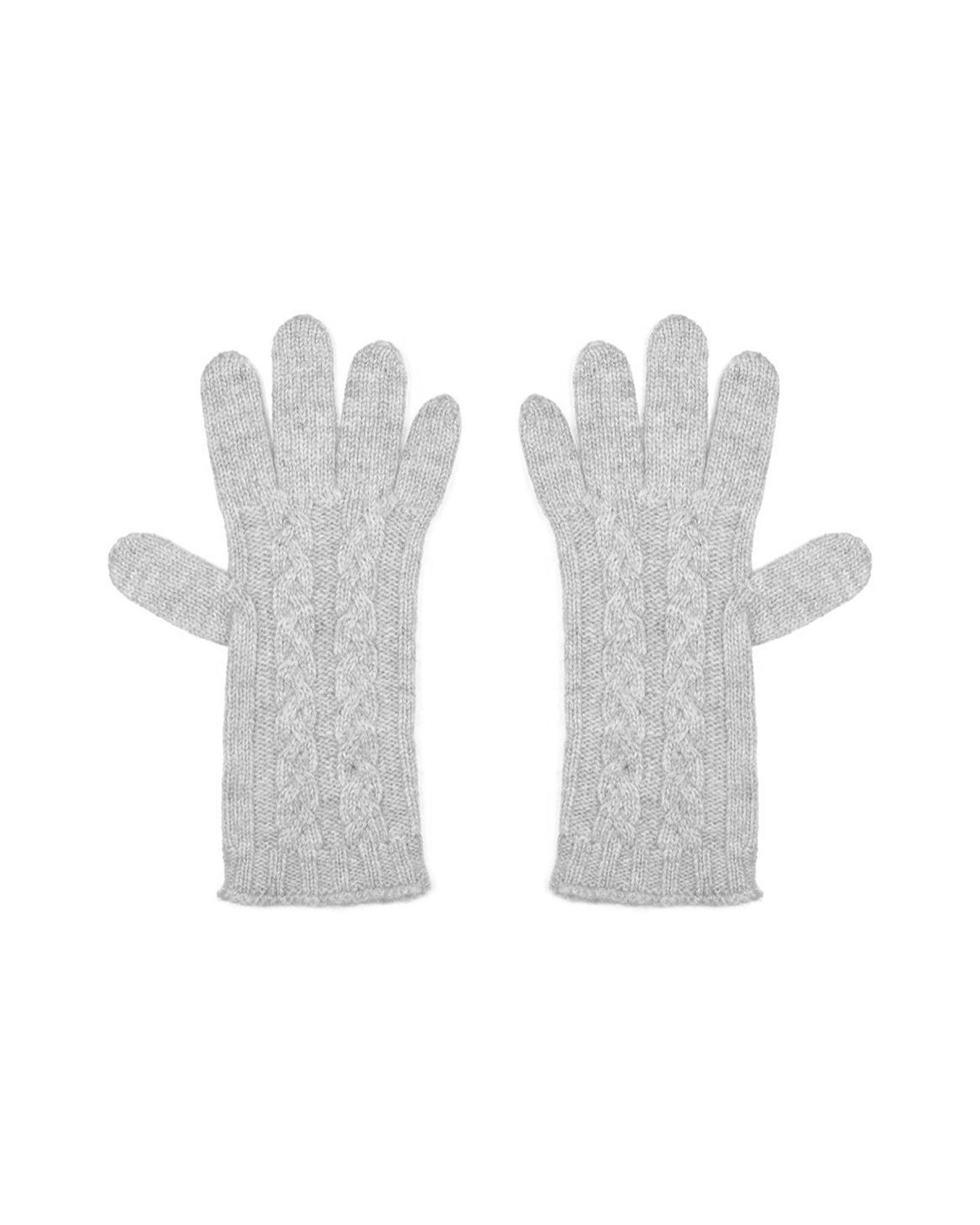 Women's Pure Cashmere Cable Gloves
