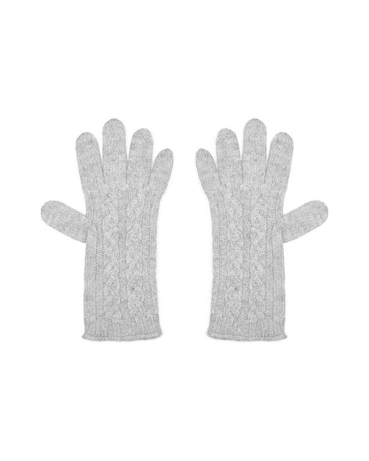 Women's Pure Cashmere Cable Gloves
