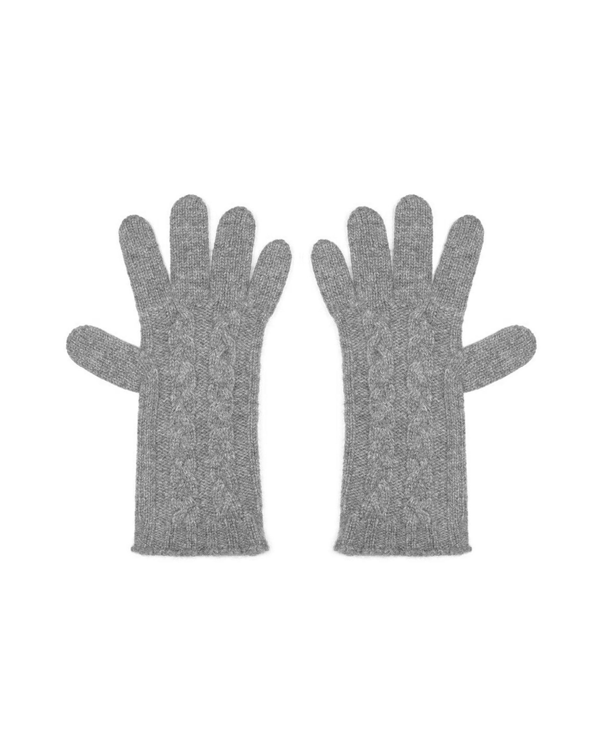 Women's Pure Cashmere Cable Gloves