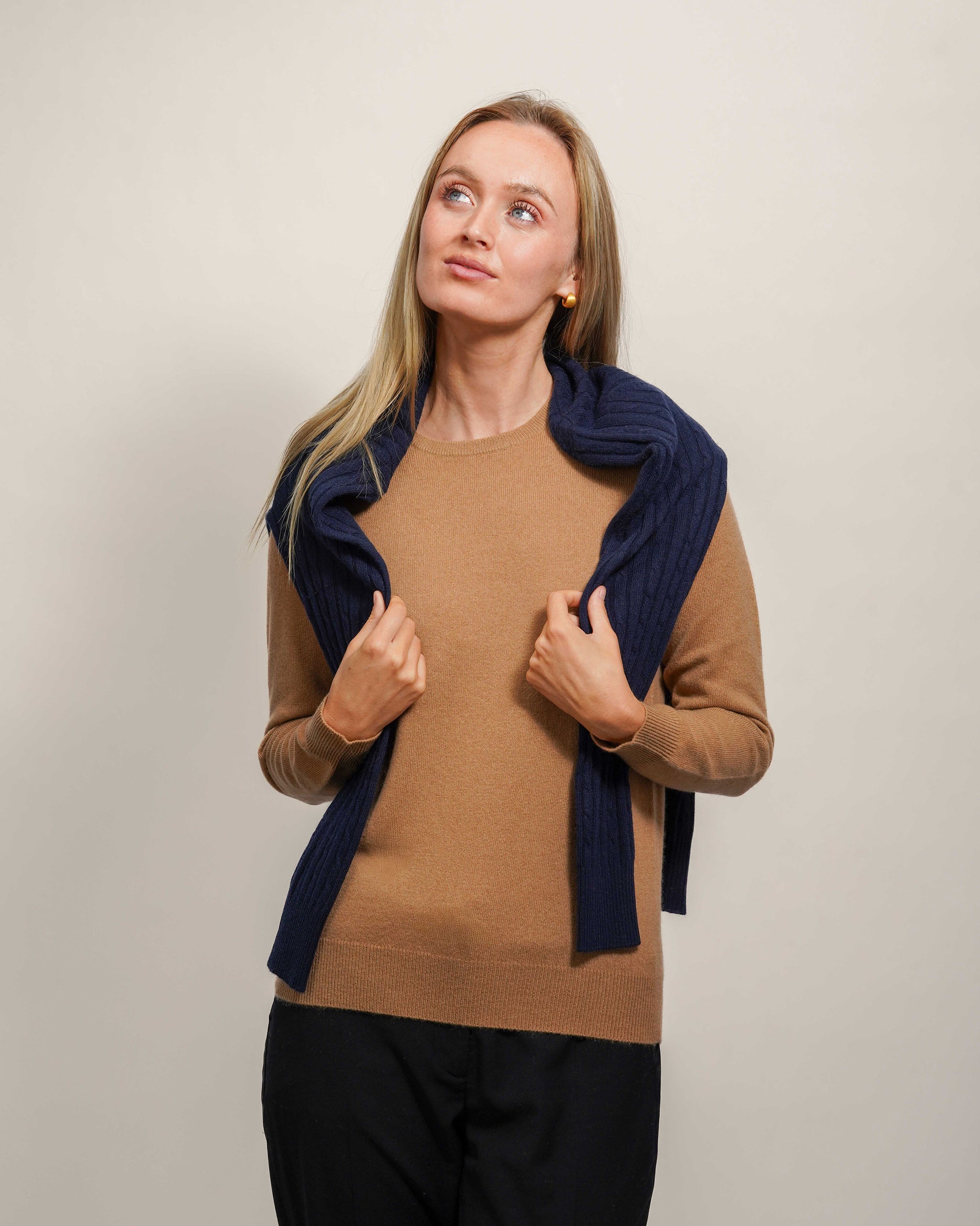 Women's Long Cashmere Cable Cardigan