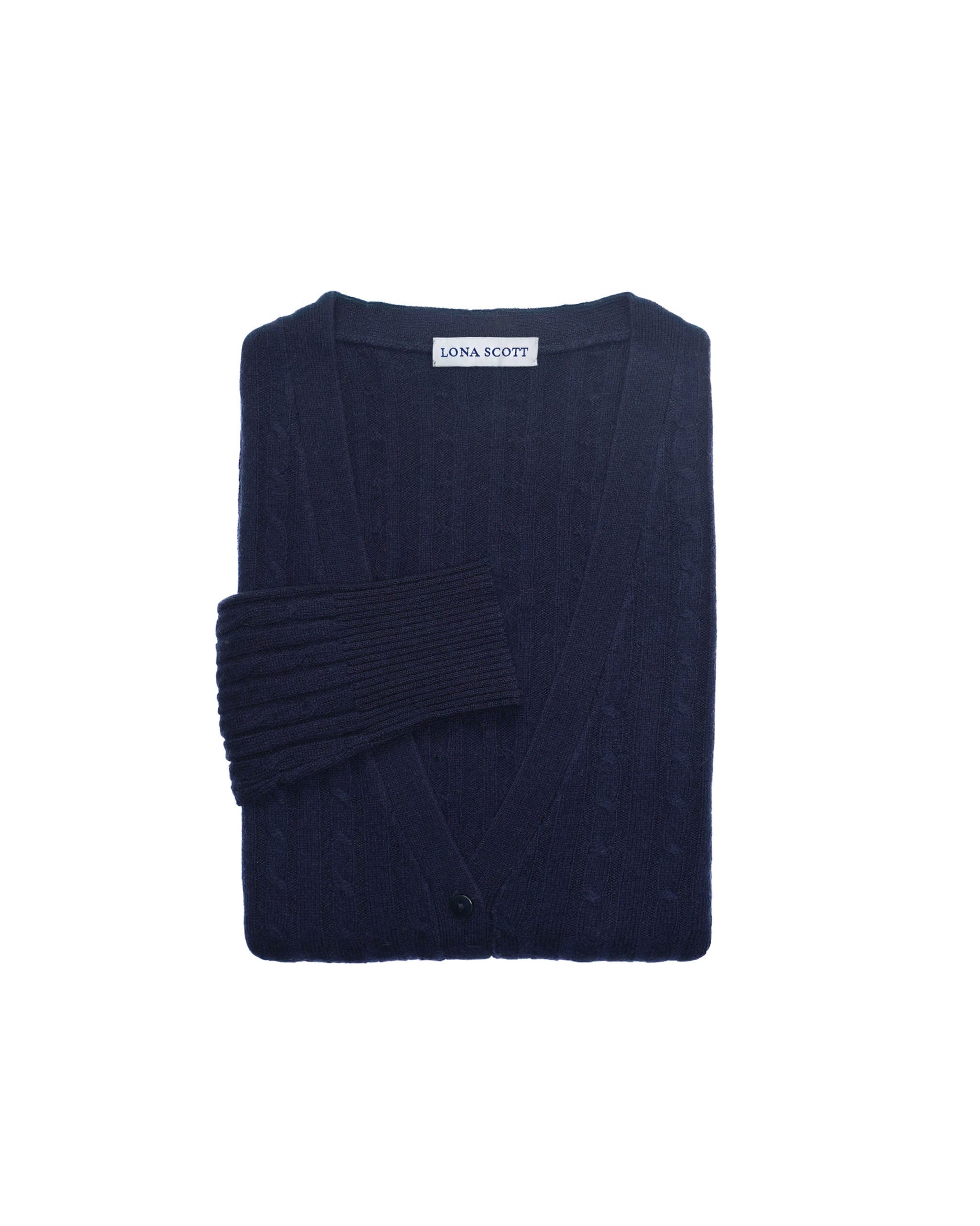 Women's Long Cashmere Cable Cardigan