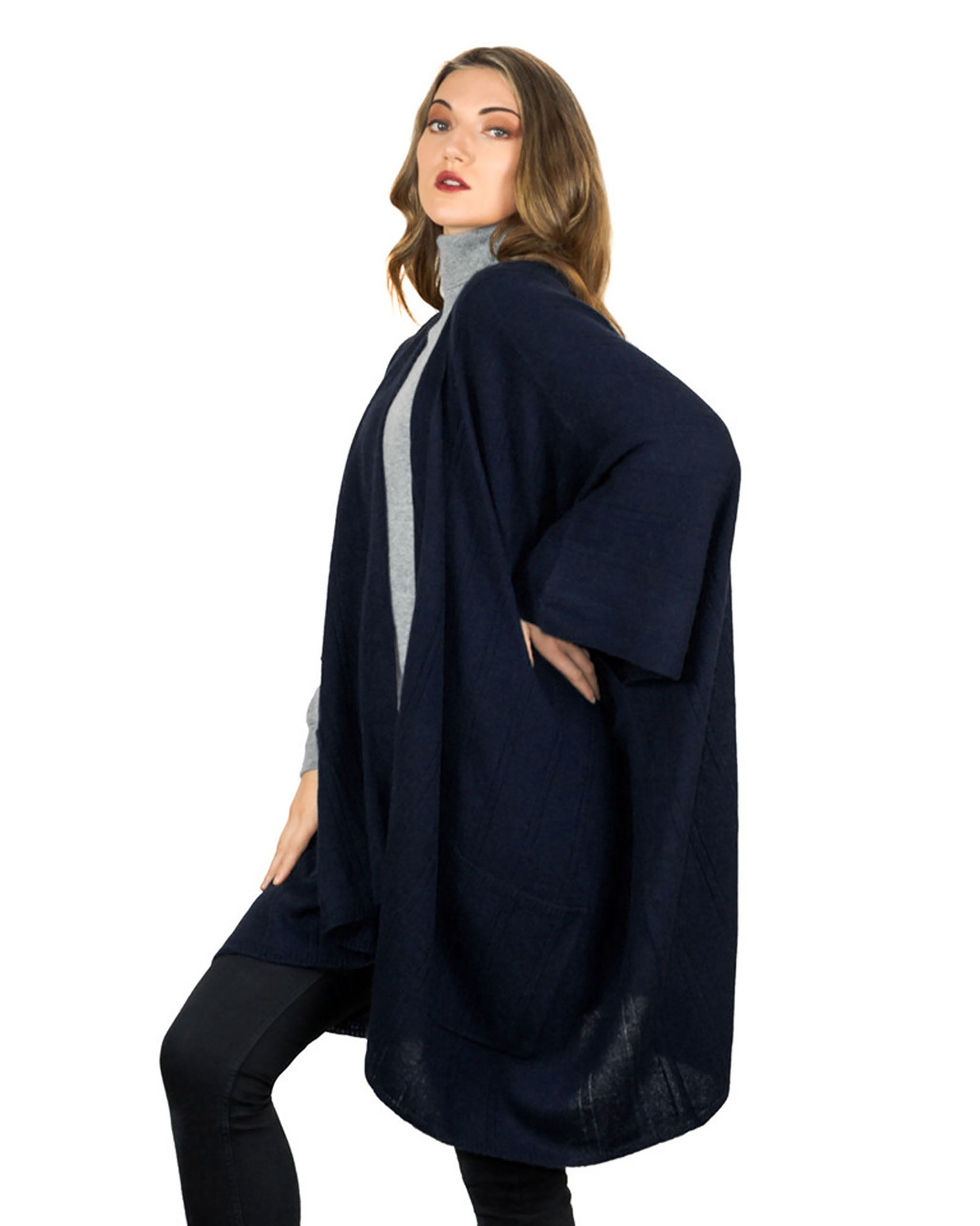 Cashmere Cape with Pockets