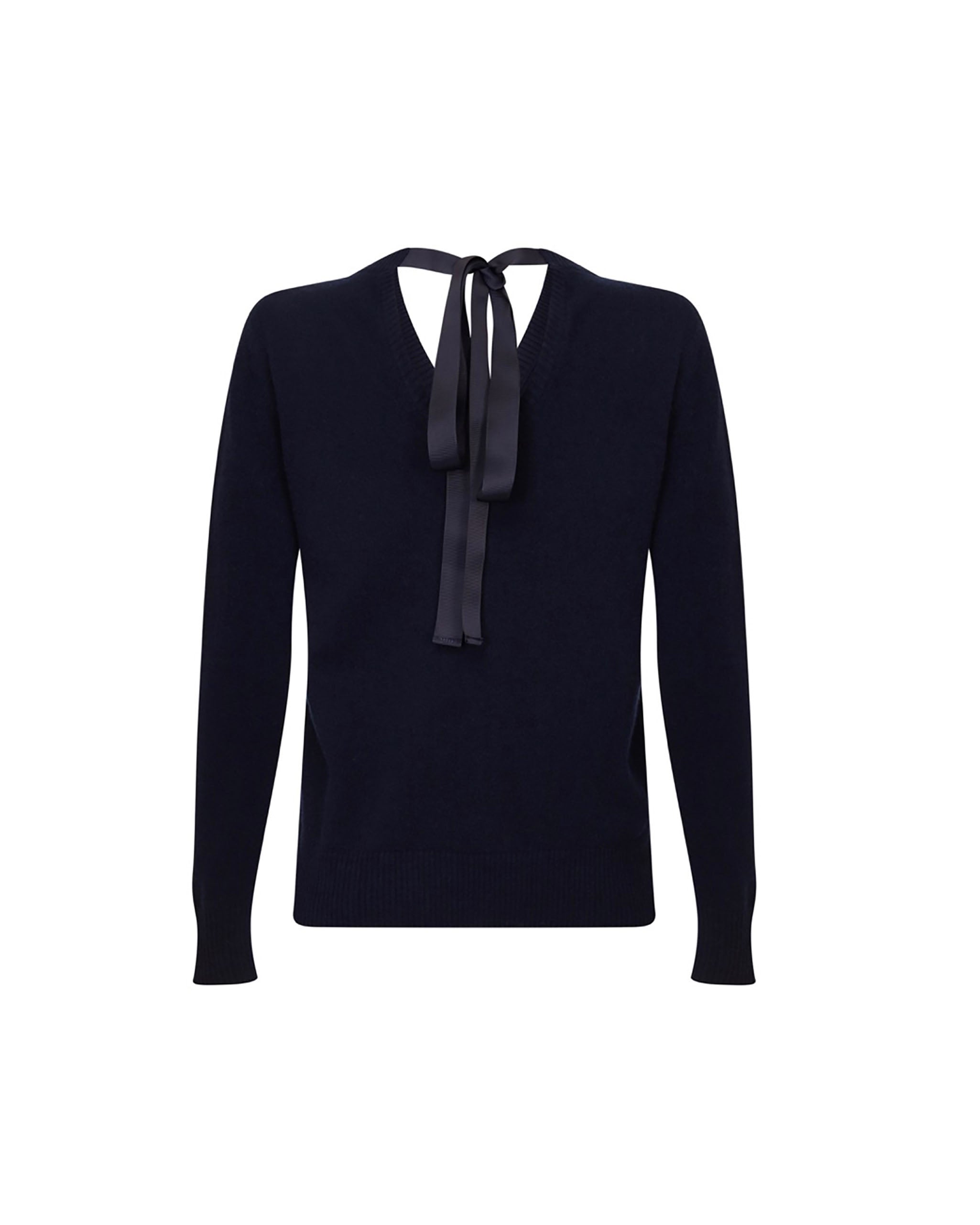 Women's Cashmere Ribbon-Neck Jumper