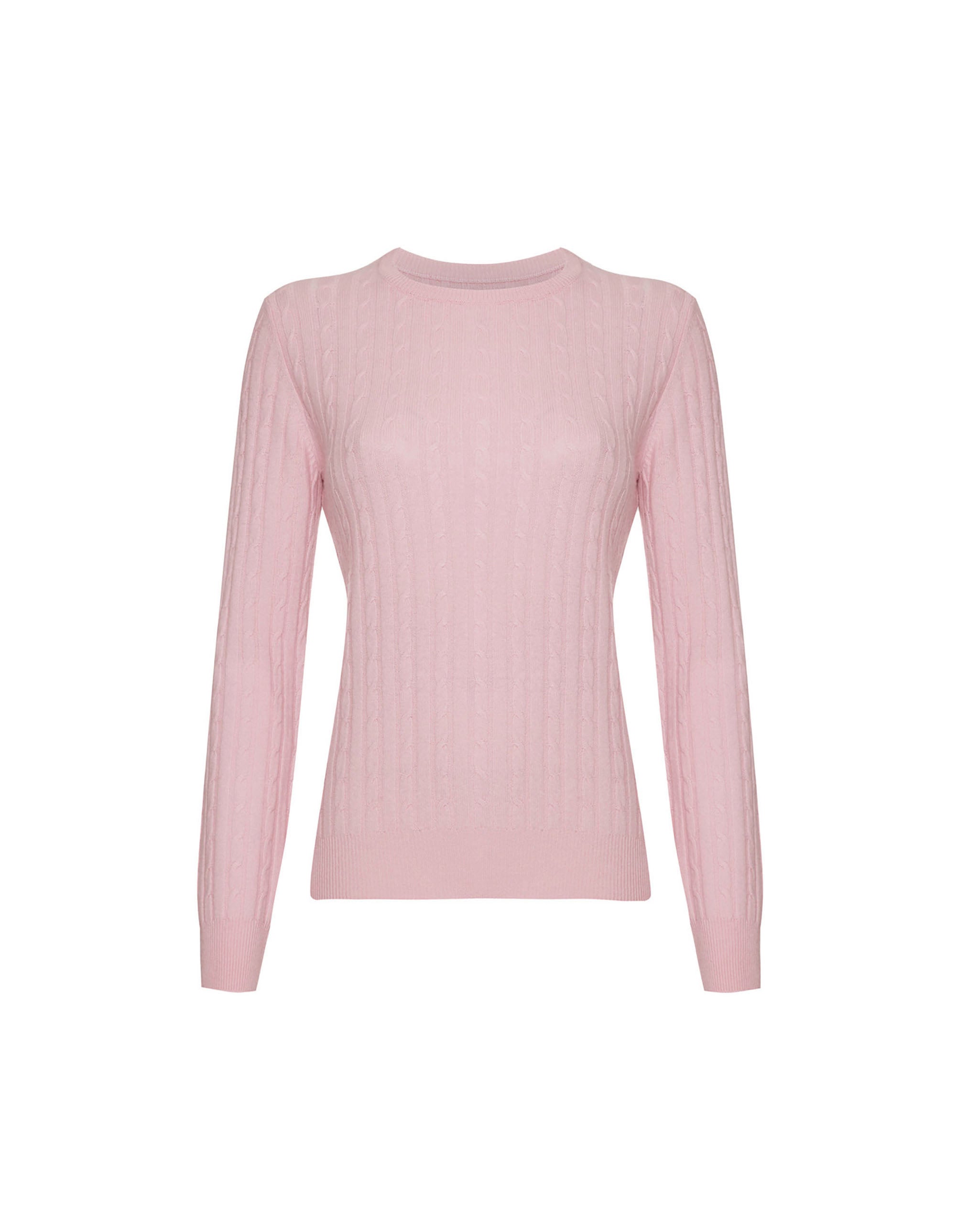 Women's Cashmere Cable Round-Neck Jumper