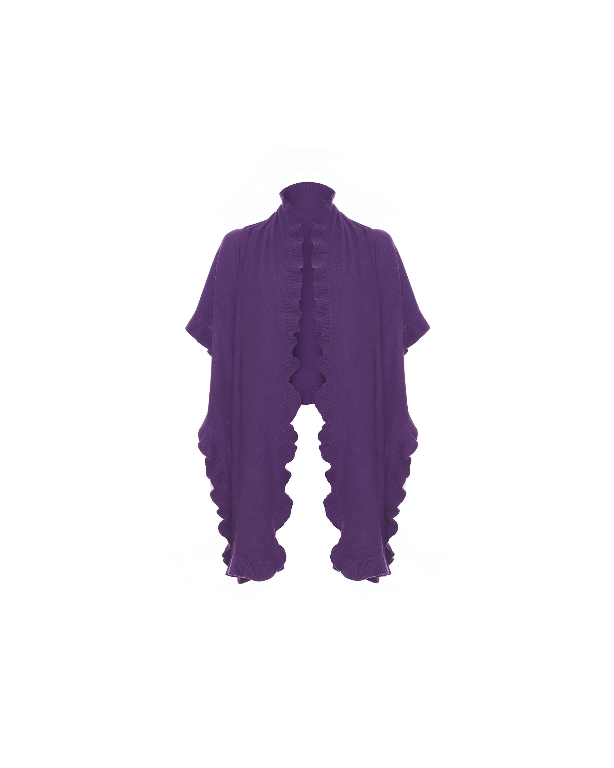 Pure Cashmere Frilly Wrap