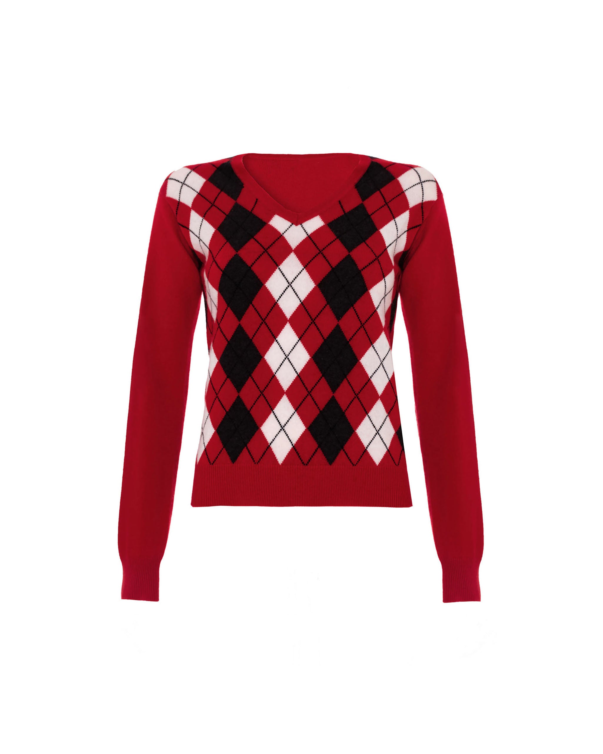 Women's Cashmere Argyle Jumper