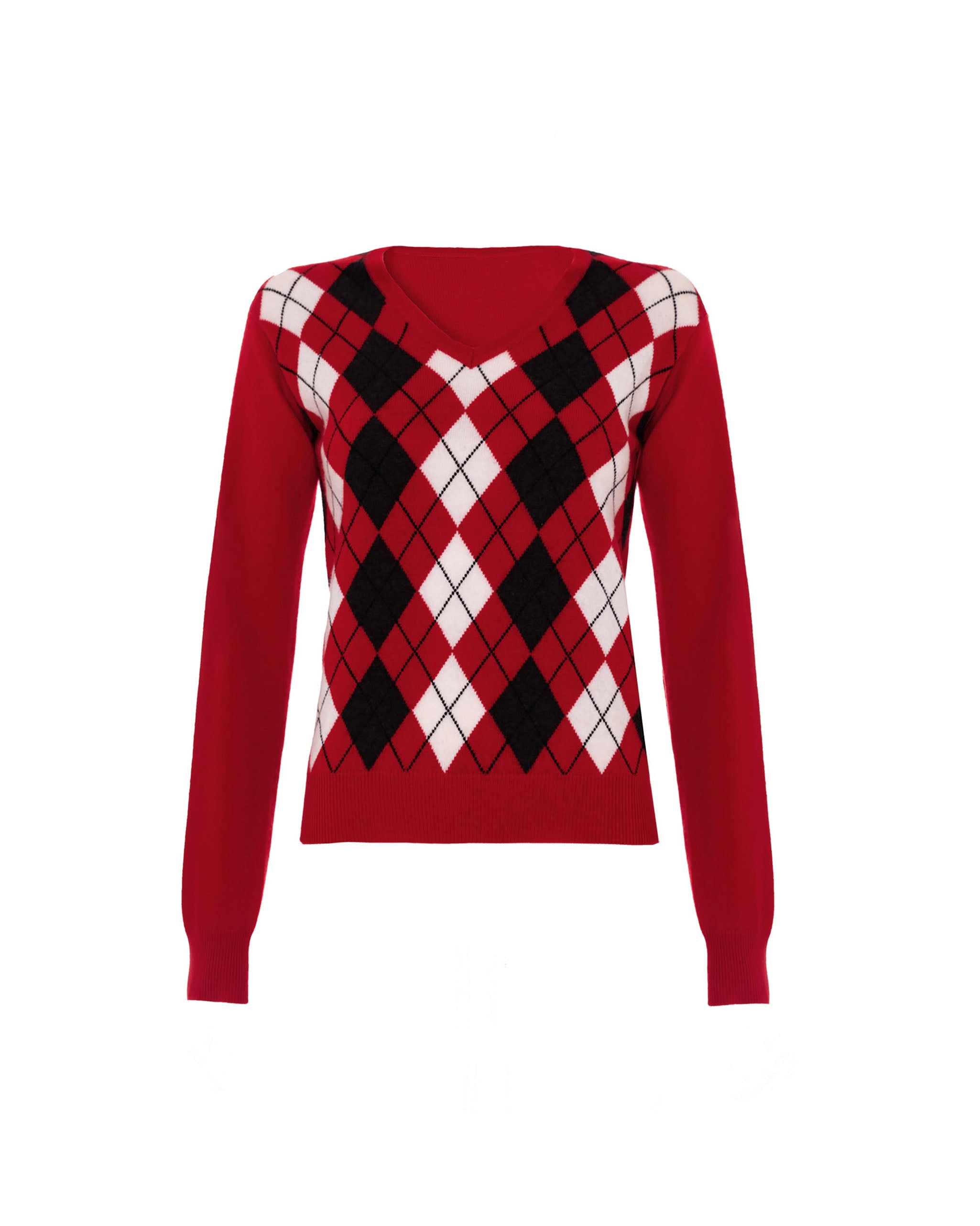 Women's Cashmere Argyle Jumper