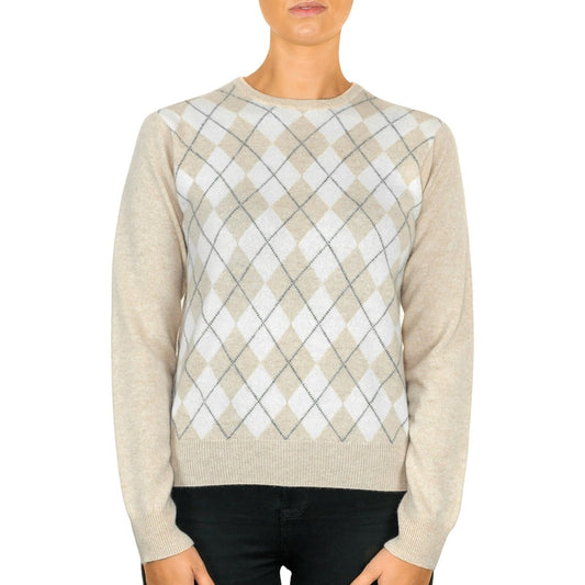 Women's Cashmere Argyle Jumper - LonaScott