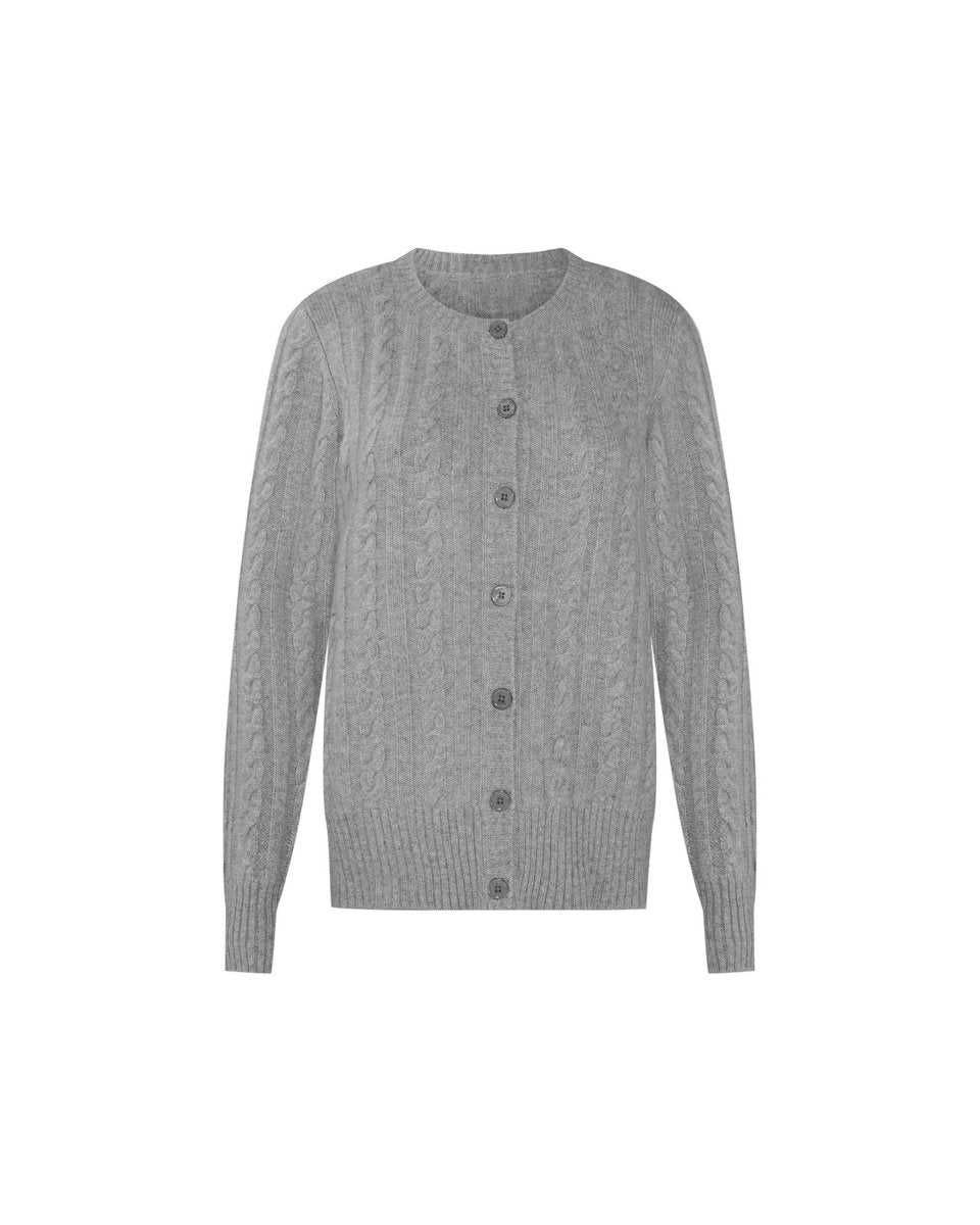 Women's Cashmere Cable Cardigan - LonaScott