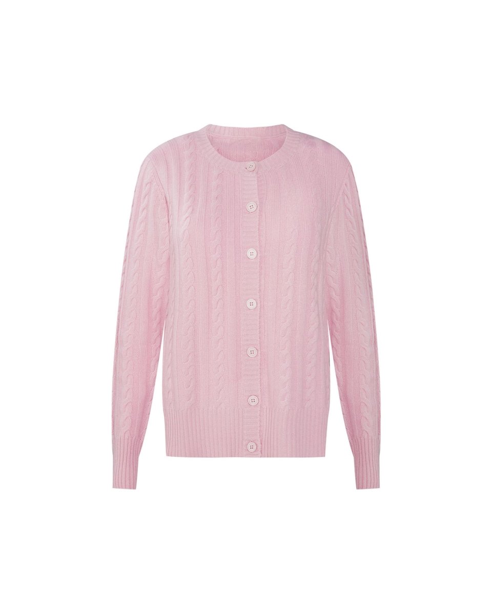 Women's Cashmere Cable Cardigan - LonaScott