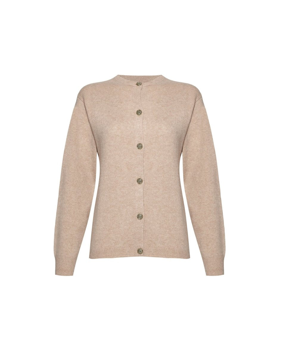 Women's Cashmere Golfer Cardigan - LonaScott