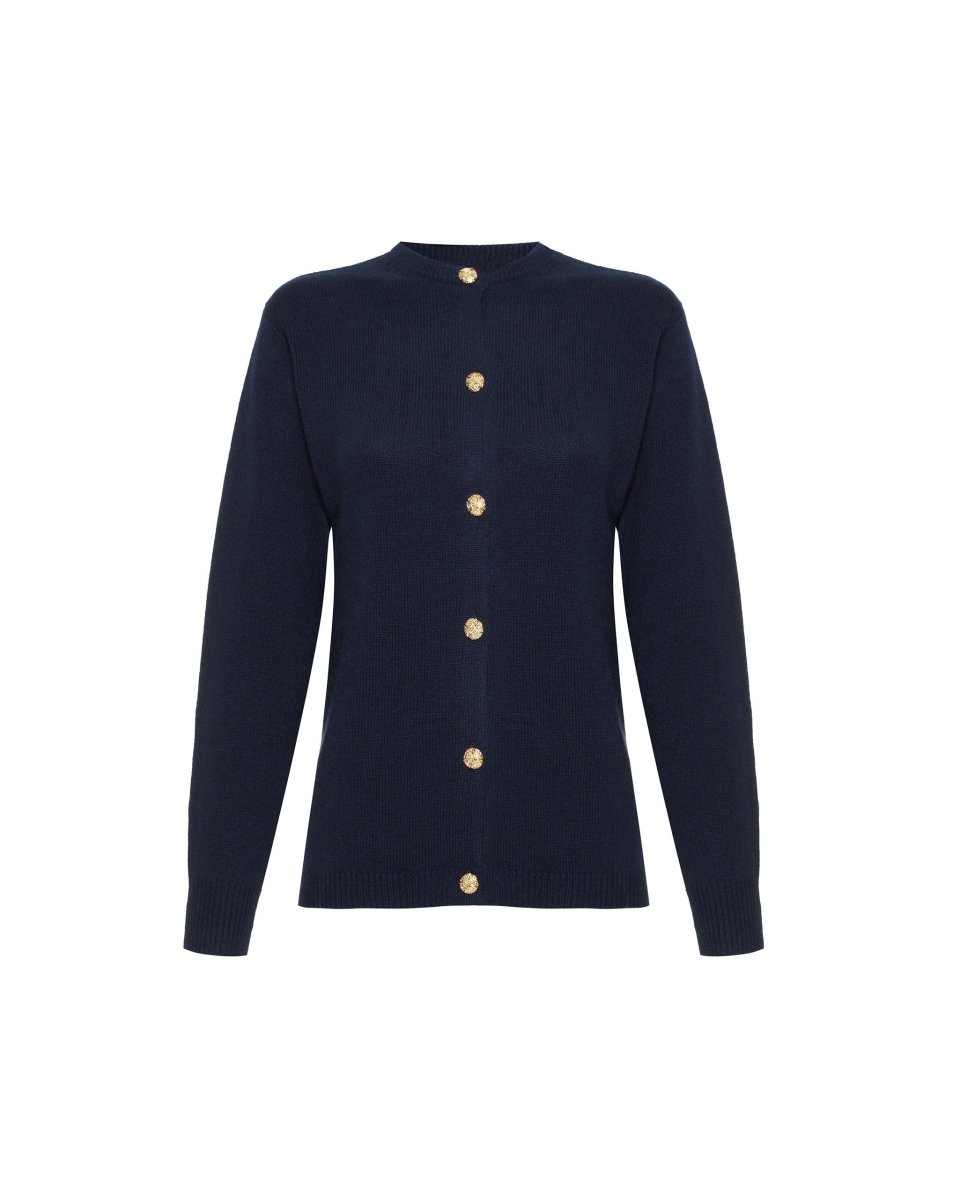 Women's Cashmere Golfer Cardigan - LonaScott