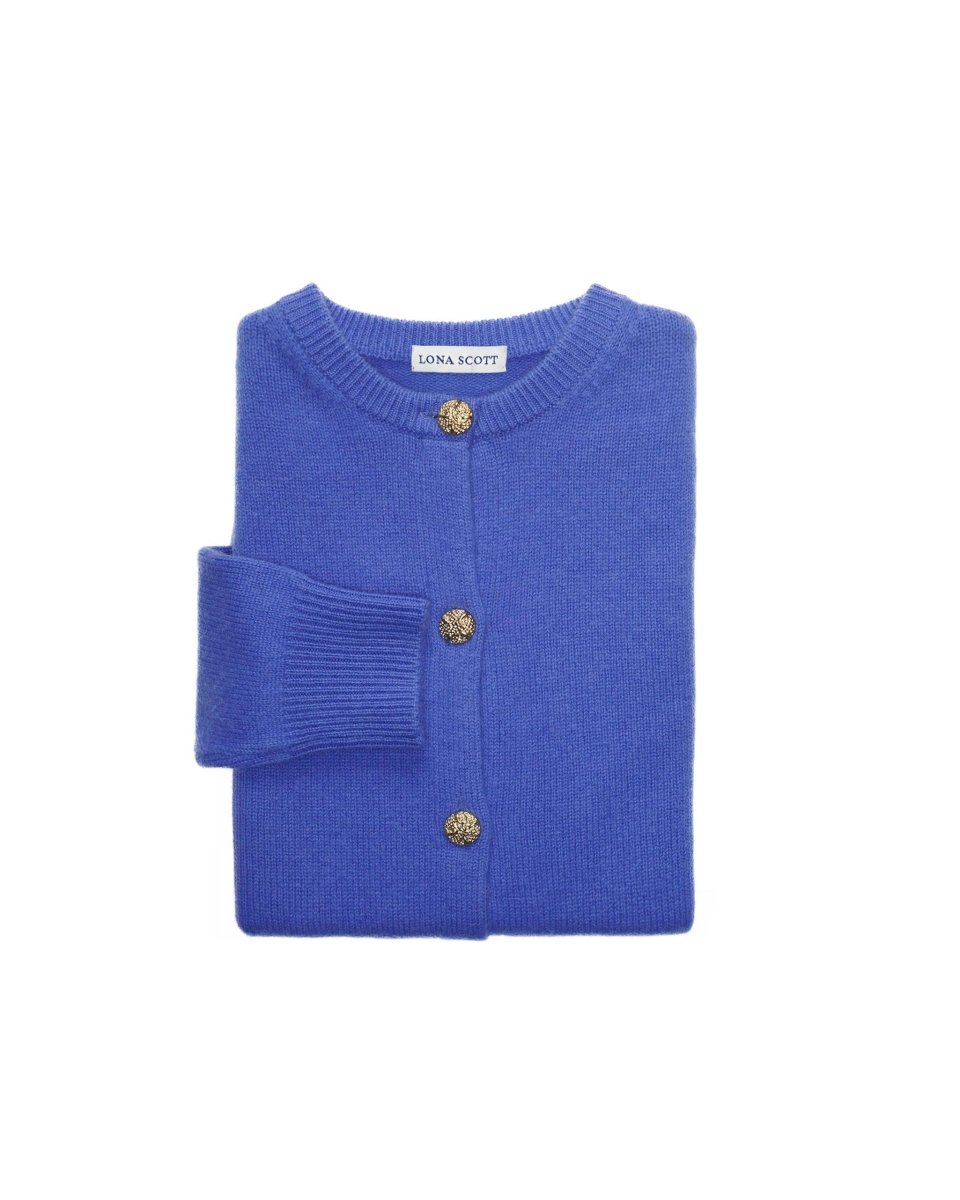 Women's Cashmere Golfer Cardigan - LonaScott