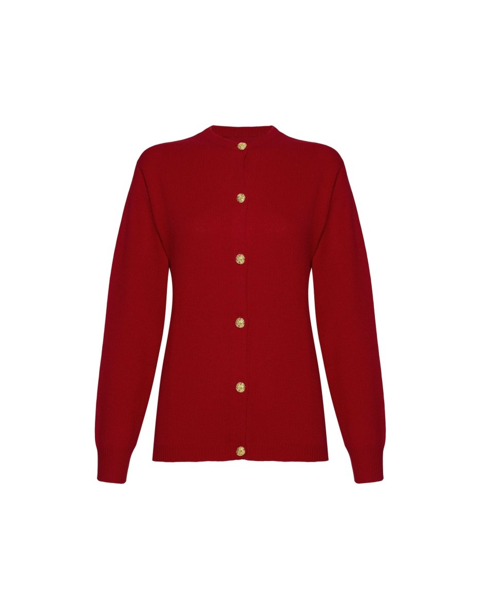Women's Cashmere Golfer Cardigan - LonaScott