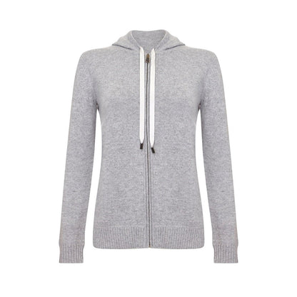 Women's Cashmere Hooded Cardigan - LonaScott