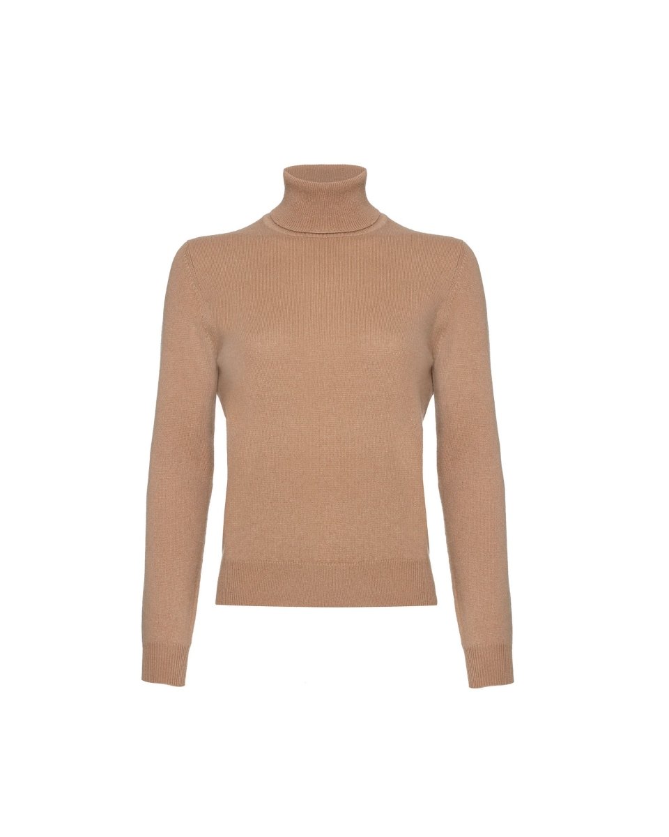 Women's Cashmere Polo Neck Jumper - LonaScott