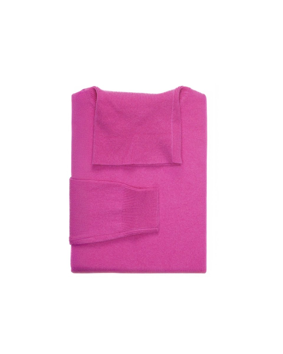 Women's Cashmere Polo Neck Jumper - LonaScott