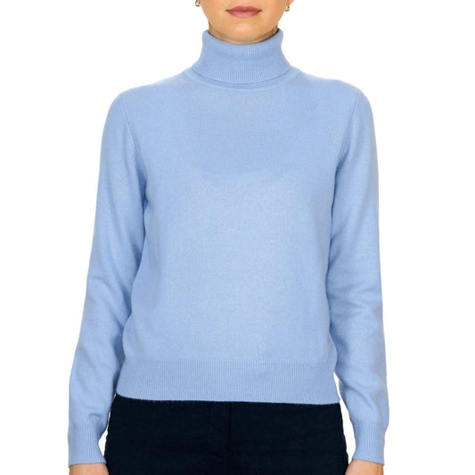 Women's Cashmere Polo Neck Jumper - LonaScott