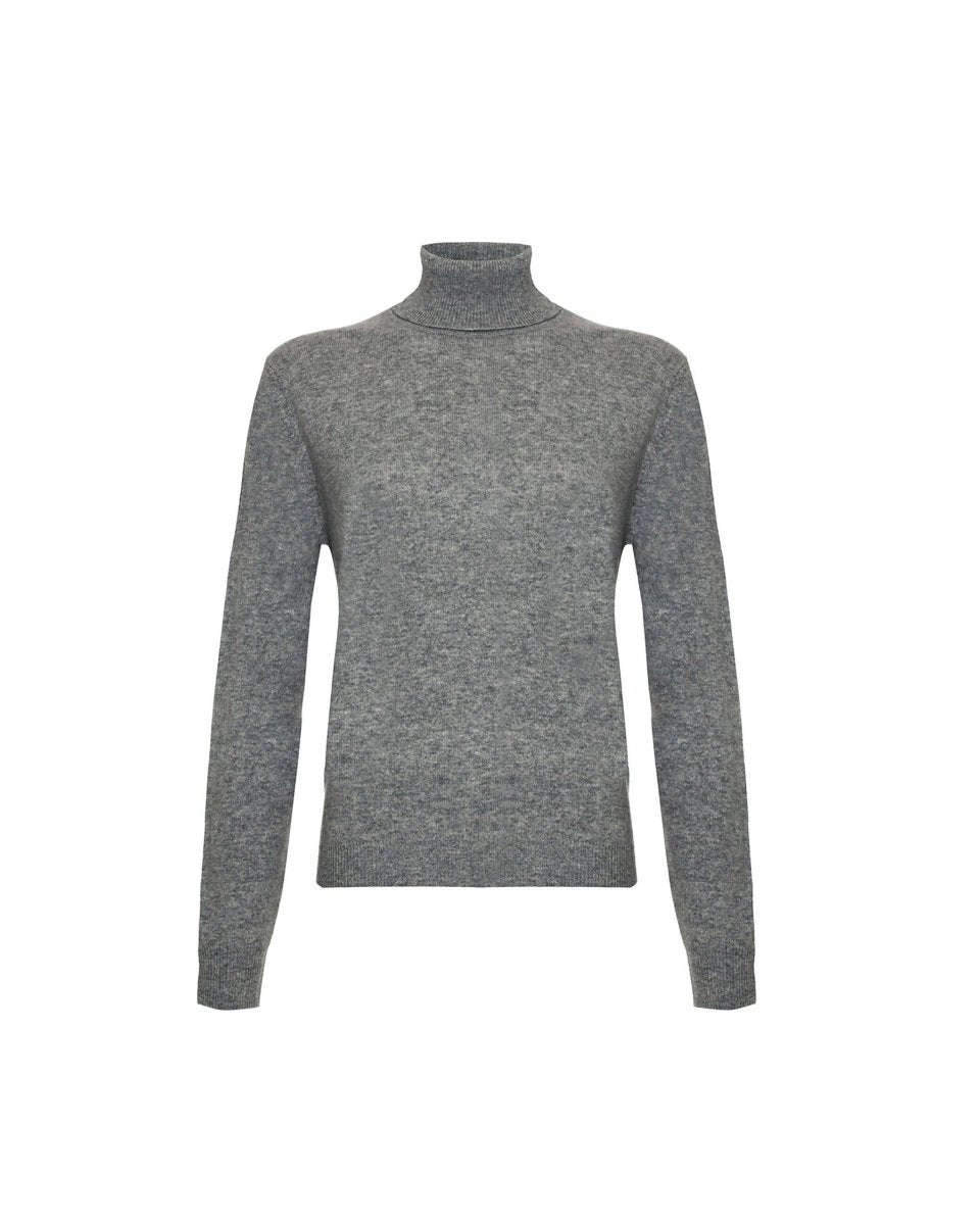 Women's Cashmere Polo Neck Jumper - LonaScott