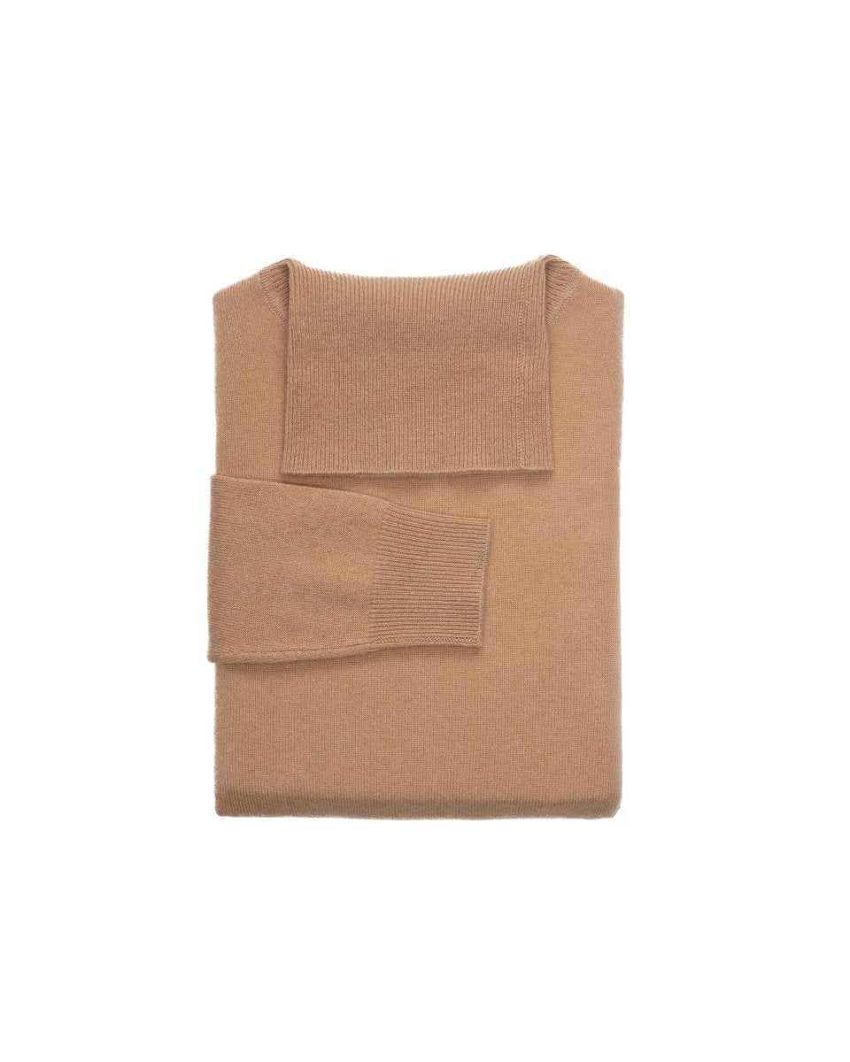 Women's Cashmere Polo Neck Jumper - LonaScott