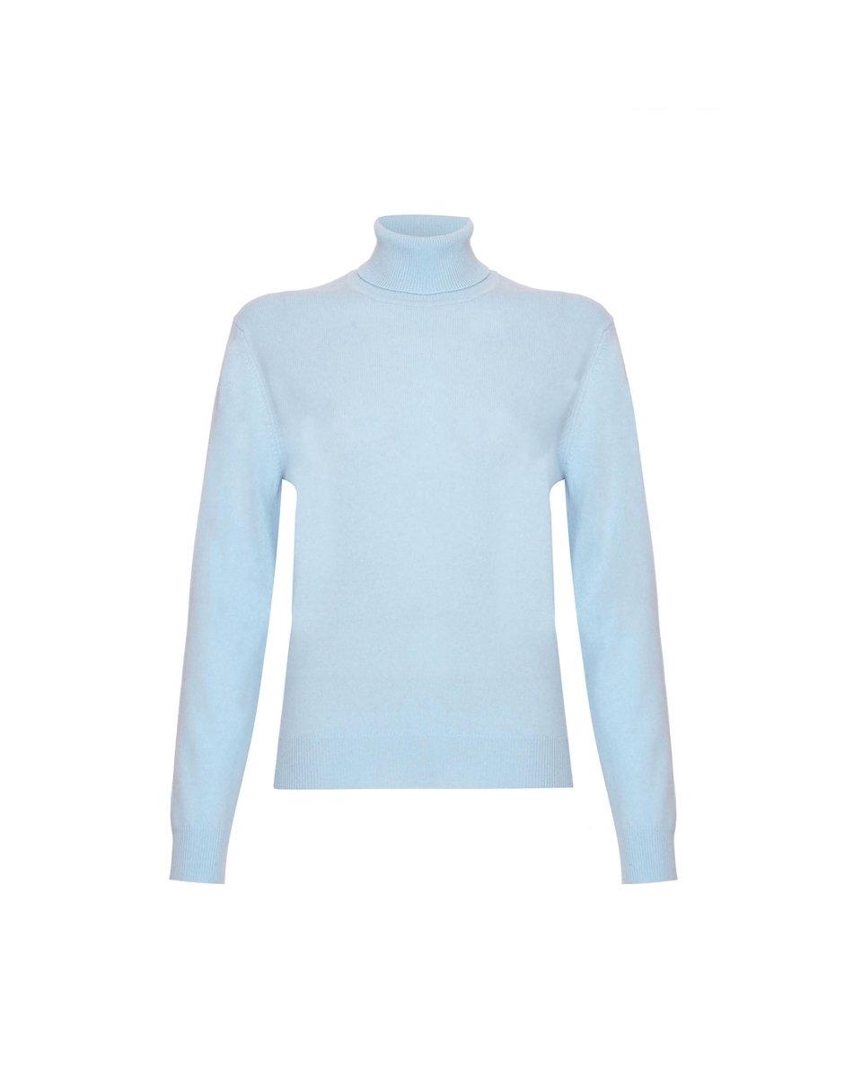 Women's Cashmere Polo Neck Jumper - LonaScott